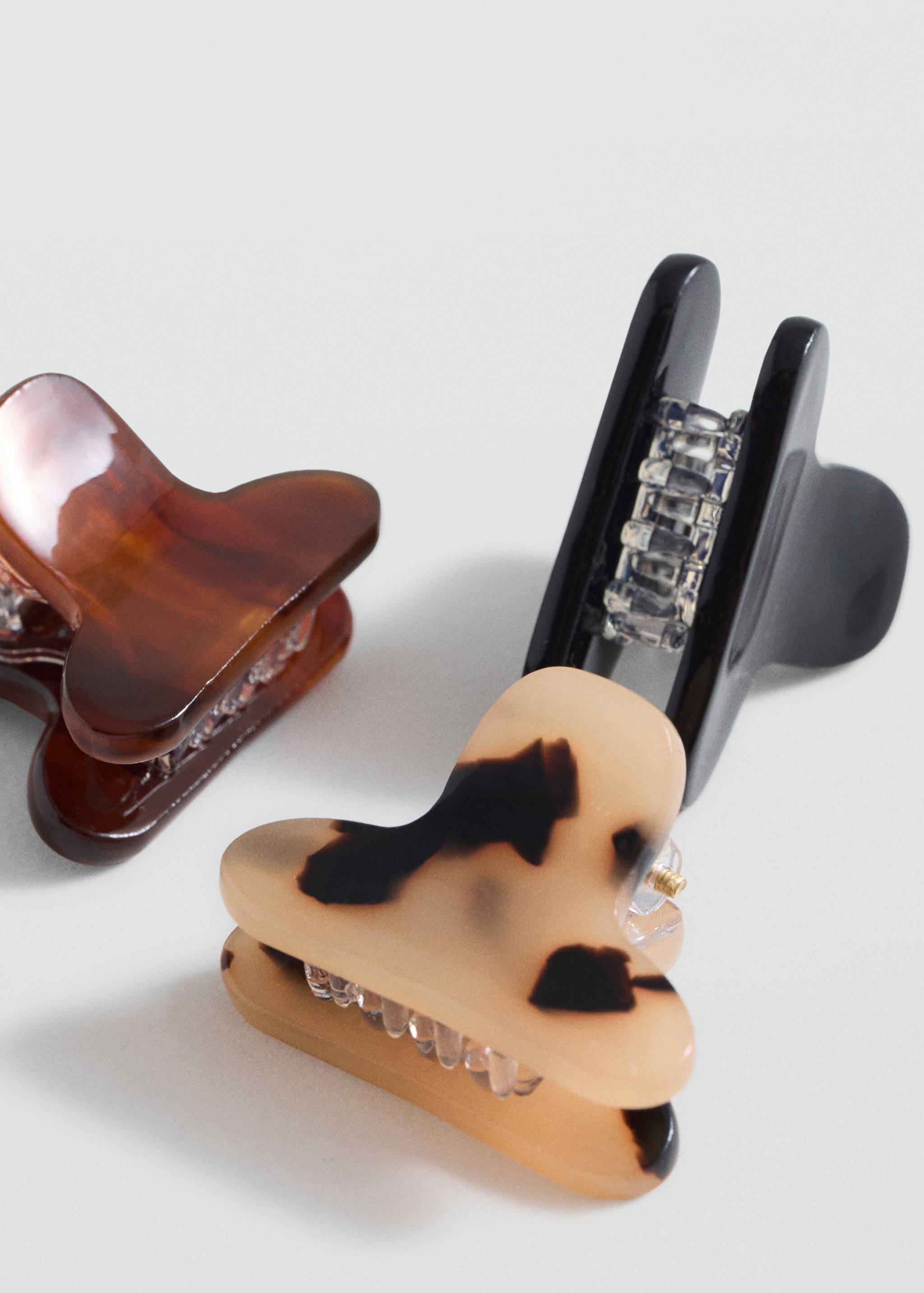 3-pack of hair clips - Medium plane