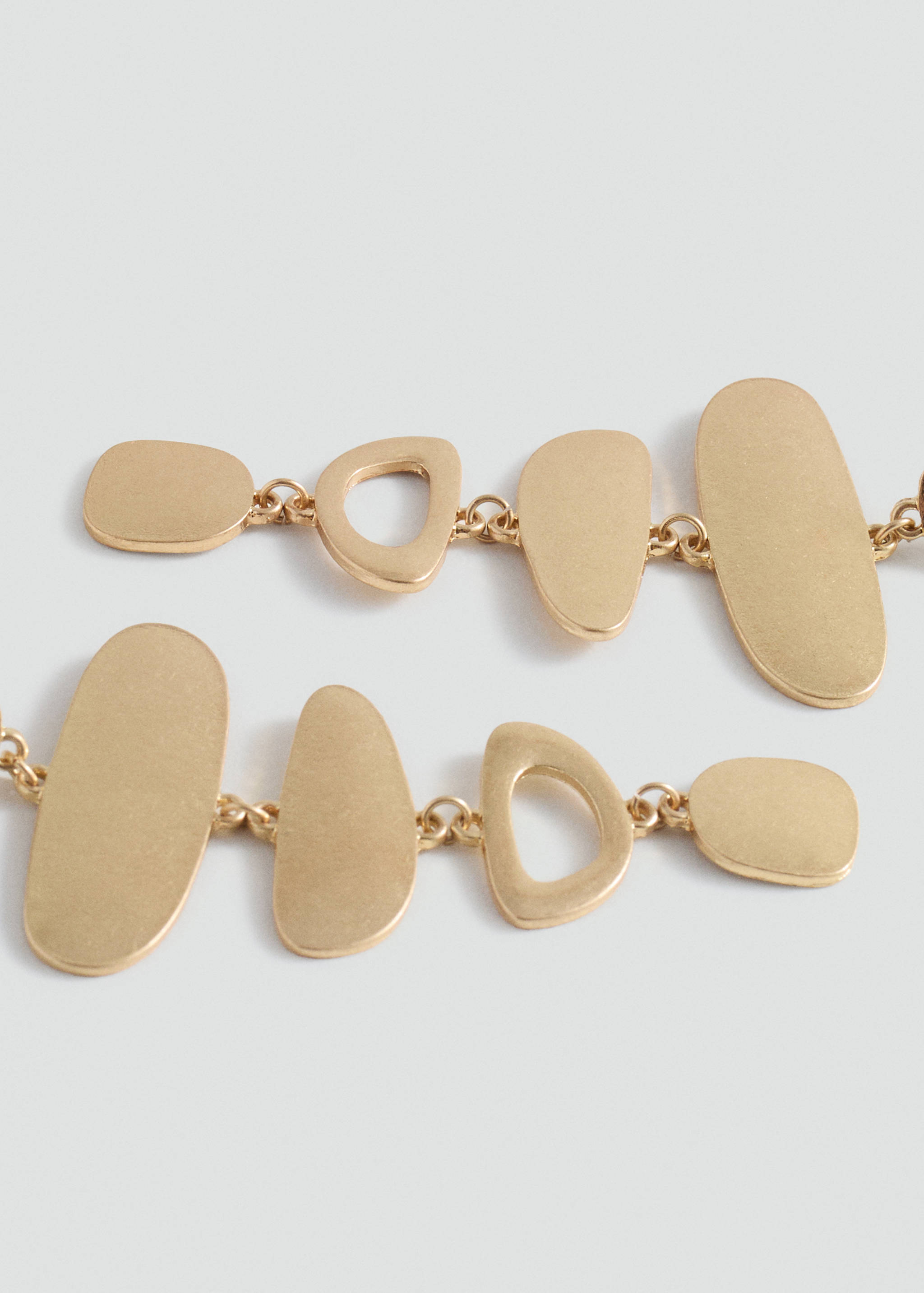 Long geometric earrings - Medium plane