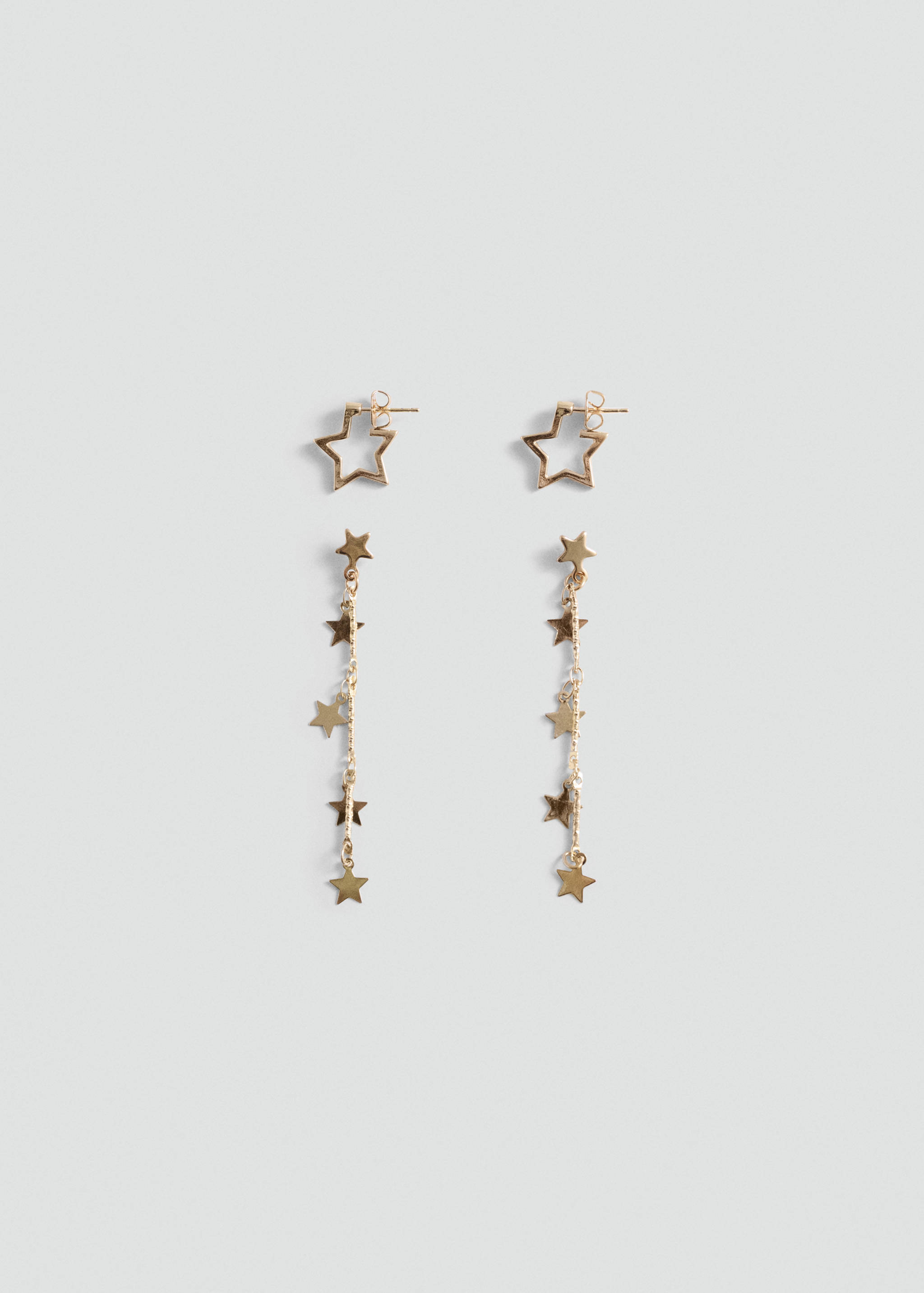 Long star earrings - Article without model