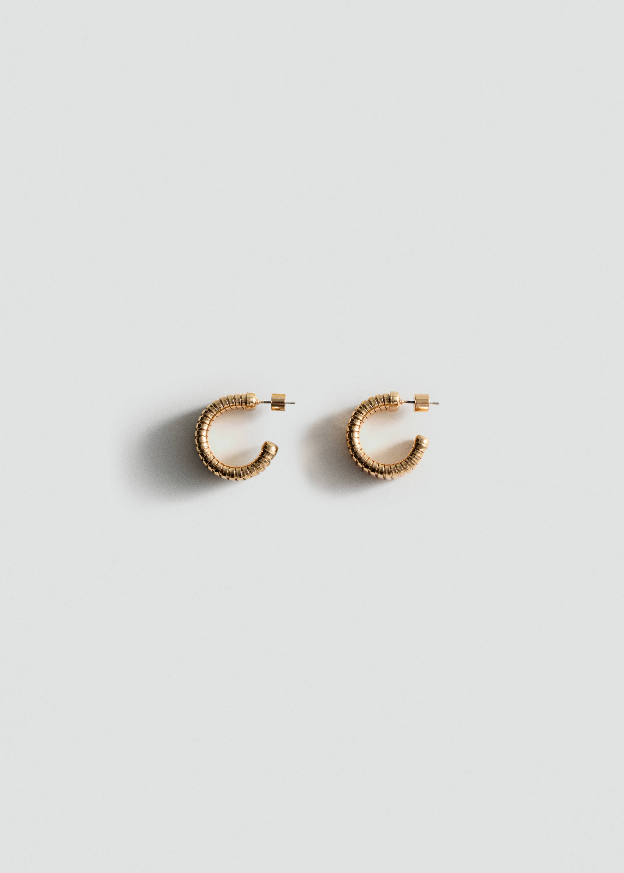 Textured hoop earrings - Article without model