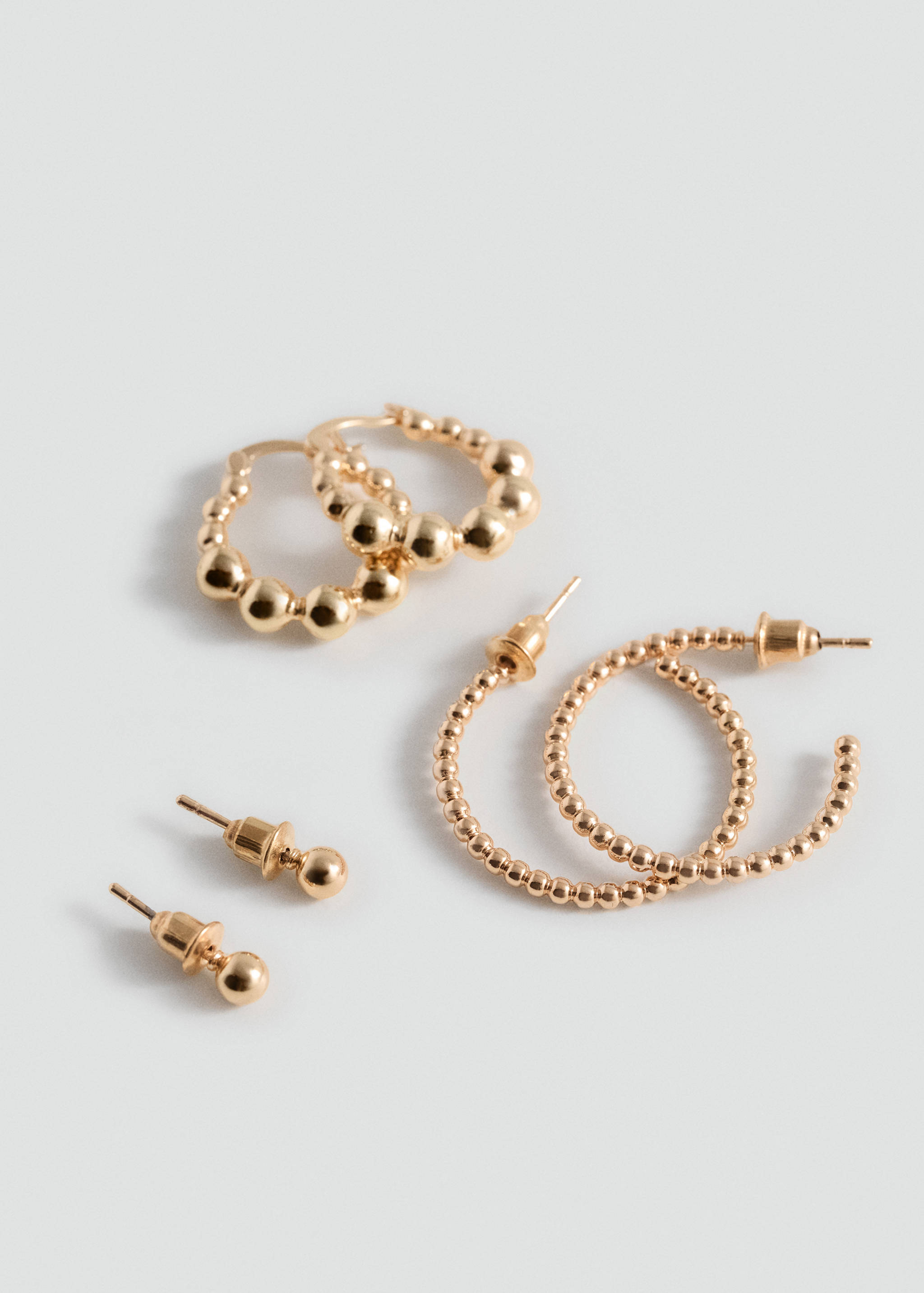 Pack of 3 earrings - Medium plane