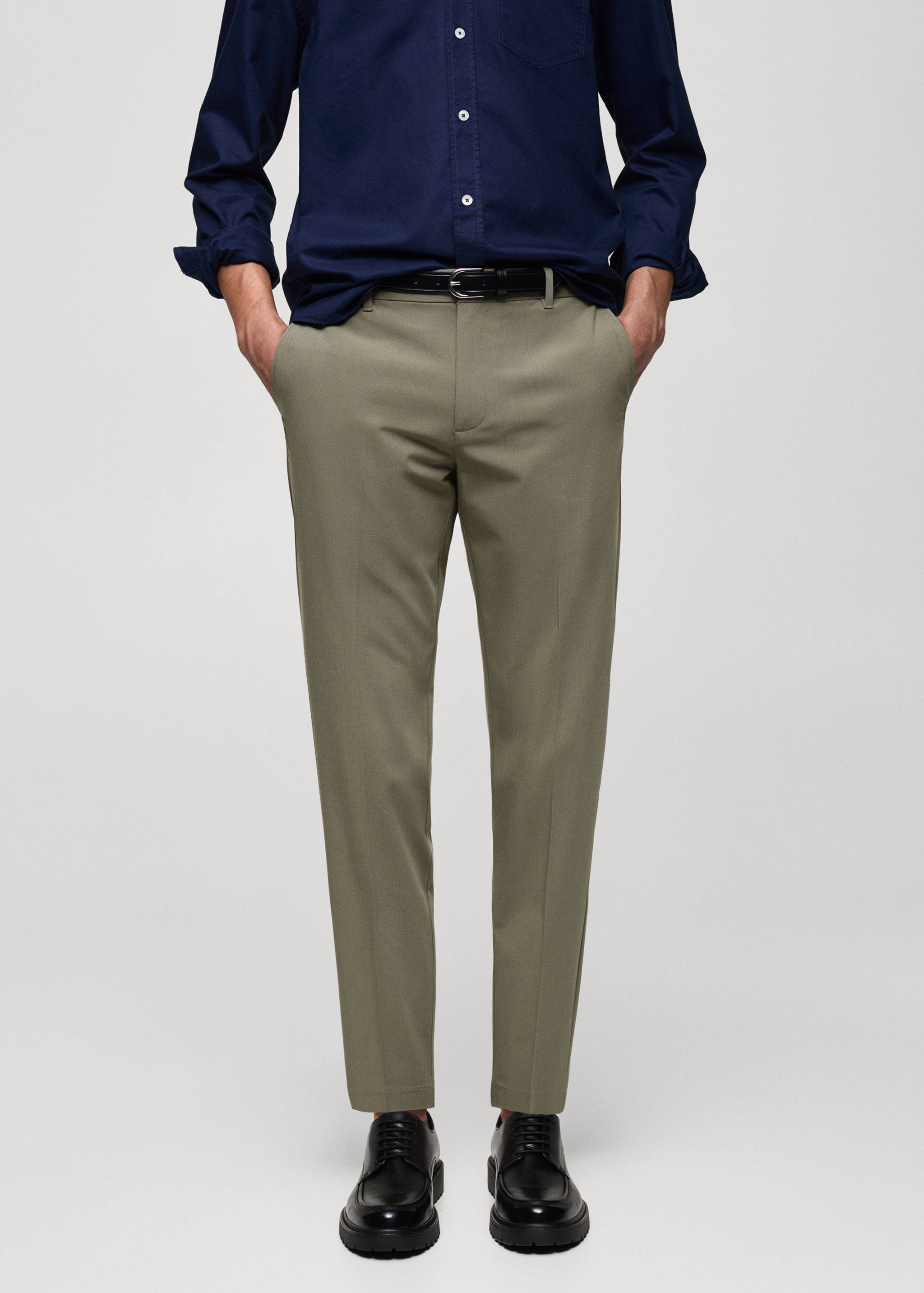 Pantalón slim fit comfort stretch - Plano medio