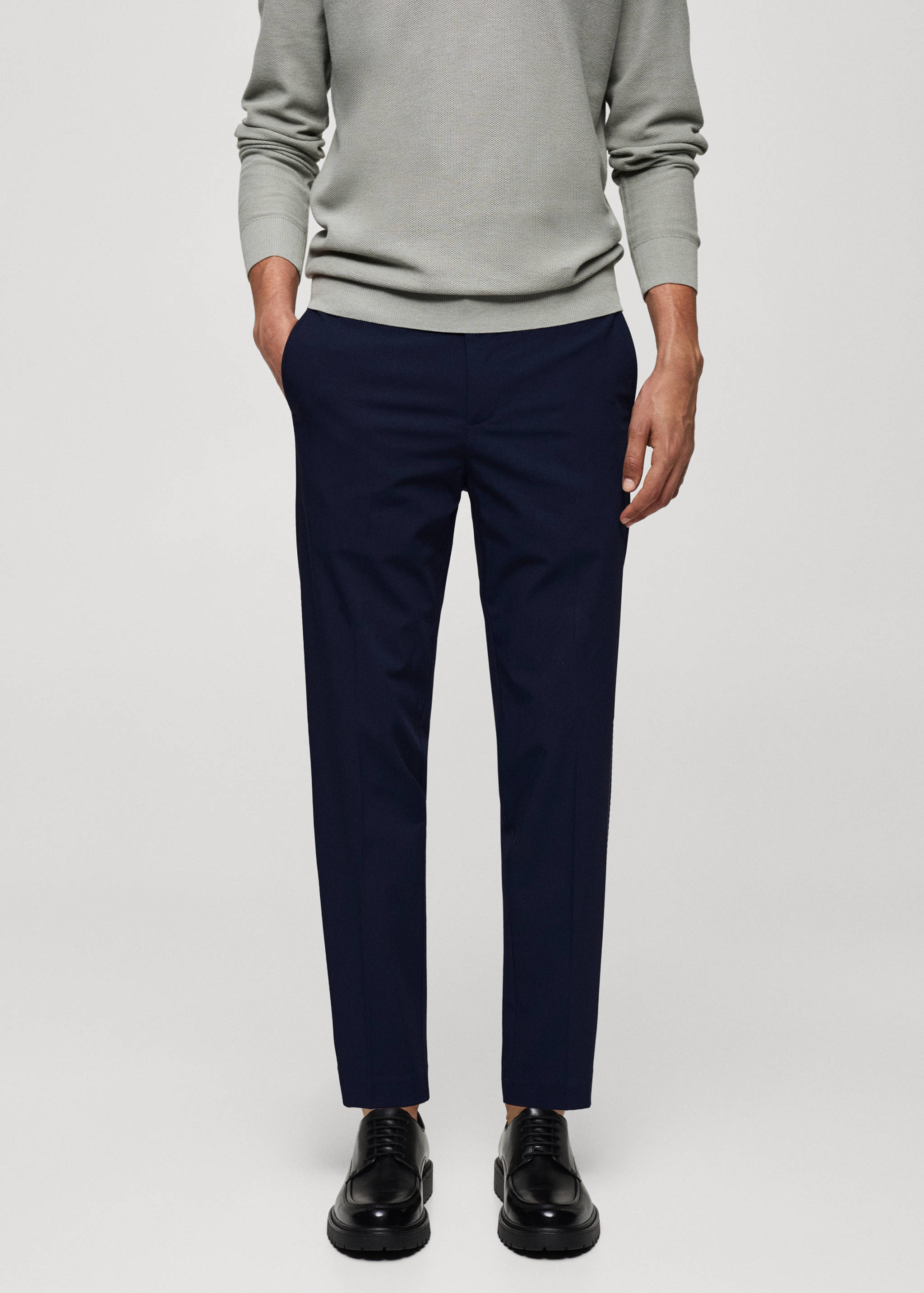 Pantalón slim fit comfort stretch - Plano medio