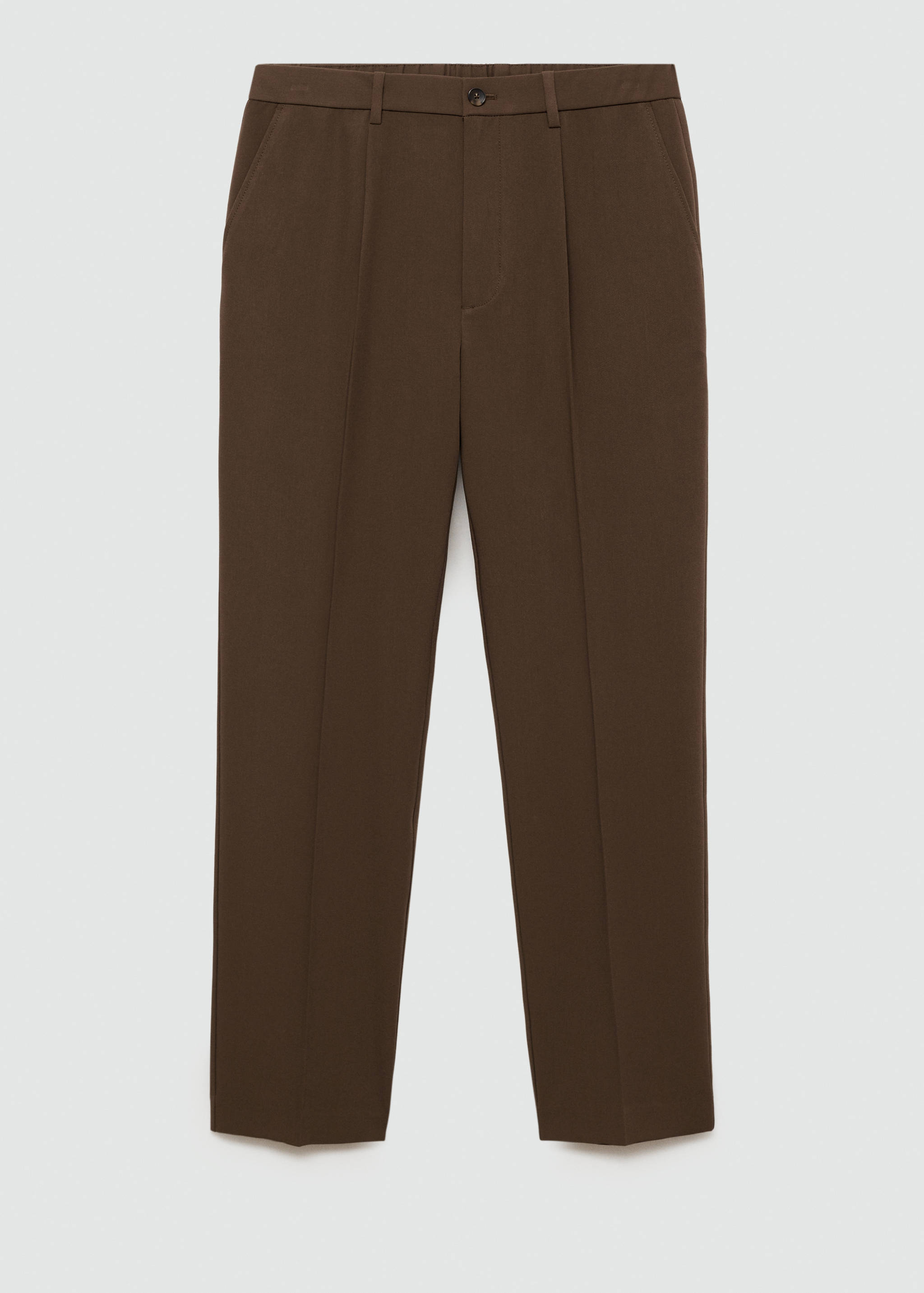 Regular-fit pleated flowy pants - Article without model