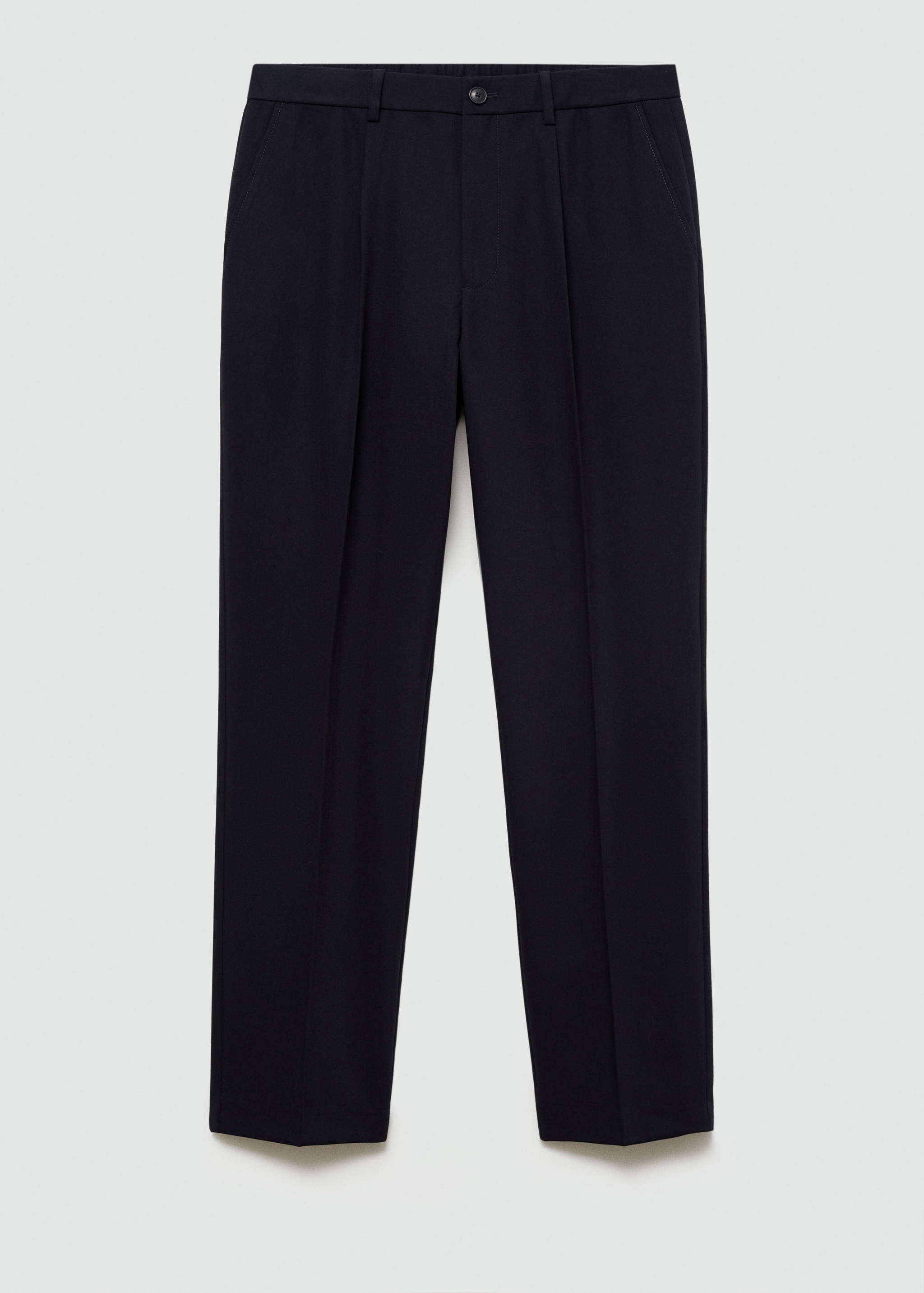 Regular-fit pleated flowy pants - Article without model
