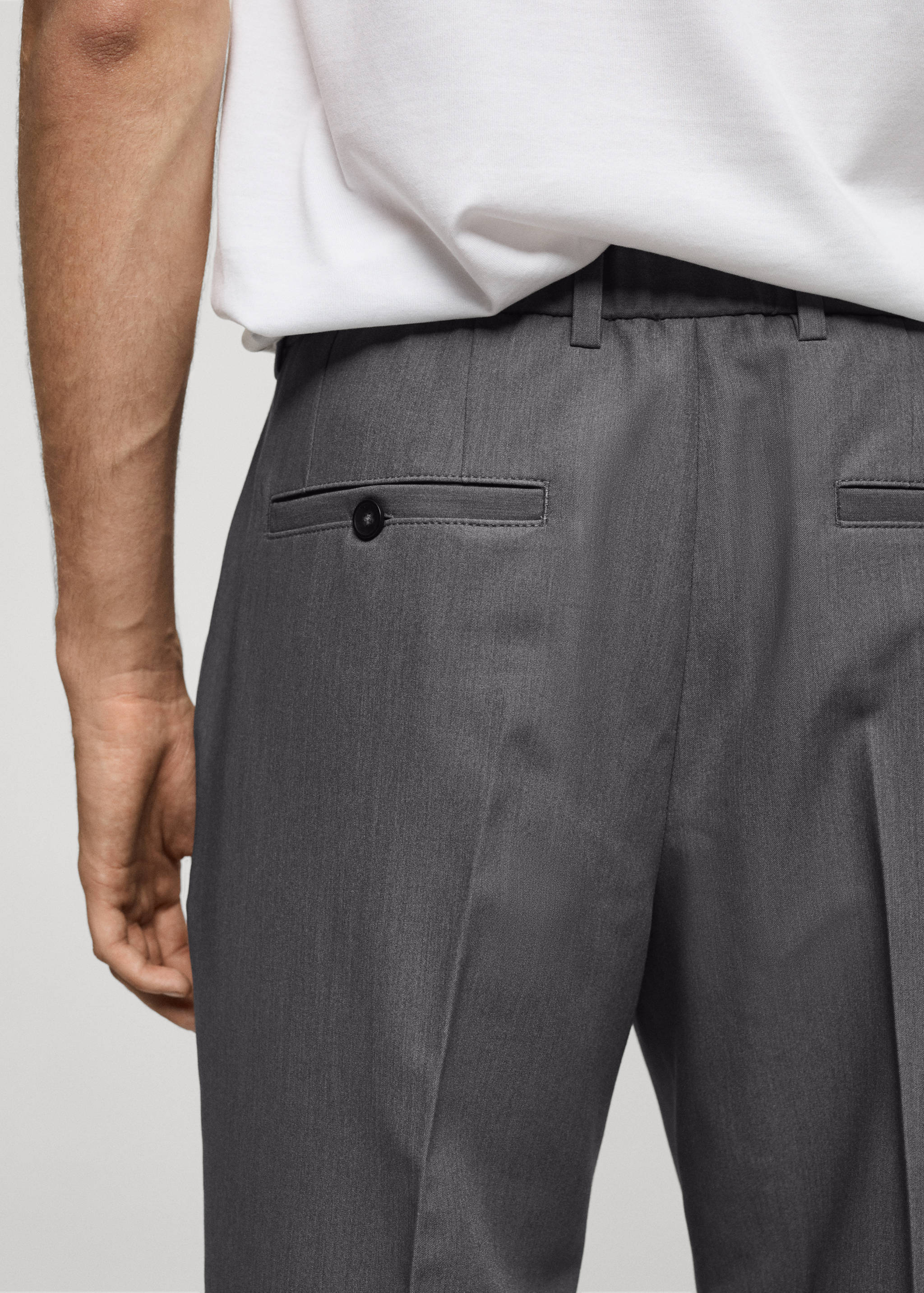 Pantalón regular fit fluido pinzas - Detalle del artículo 6