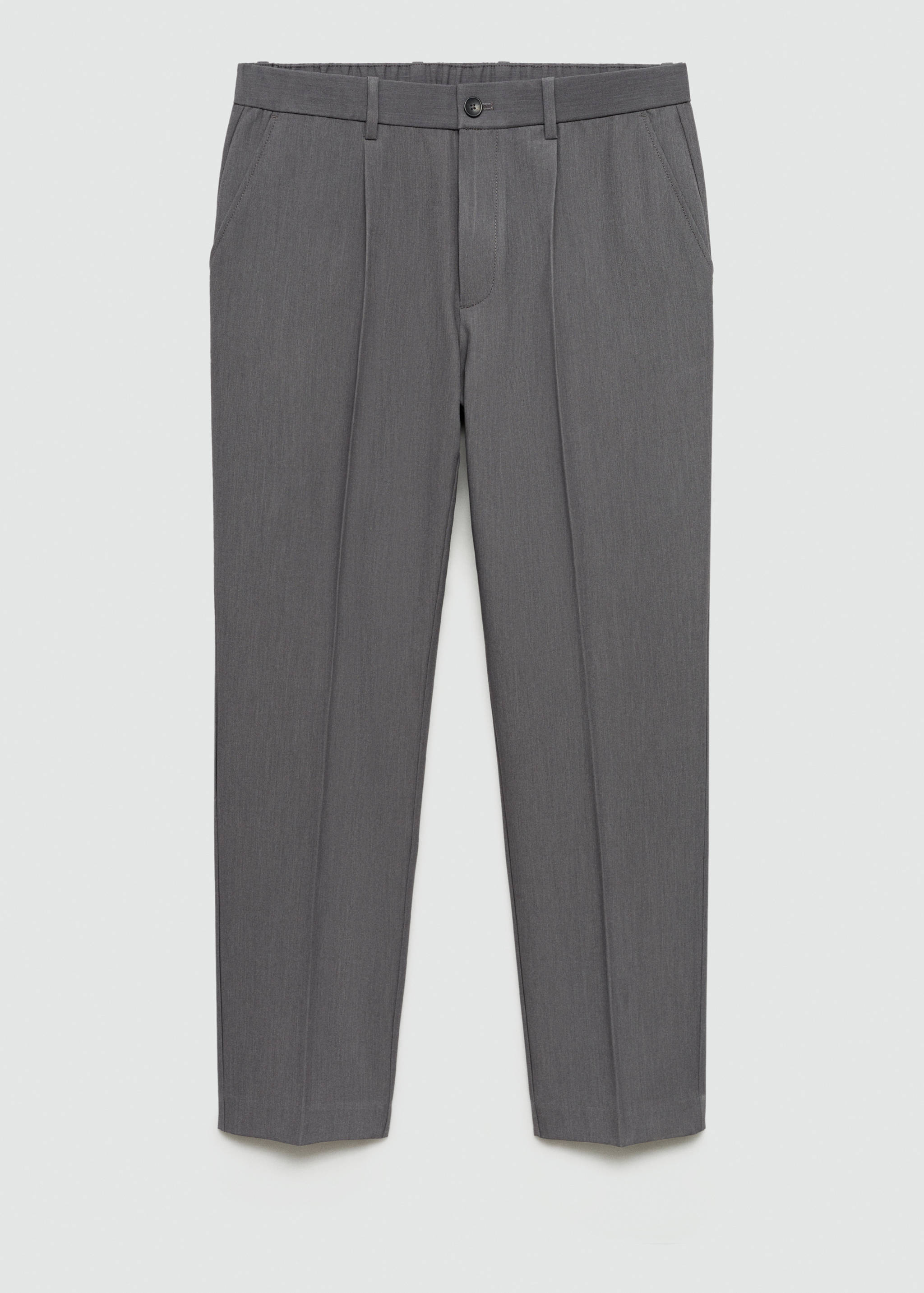 Regular-fit pleated flowy pants - Article without model