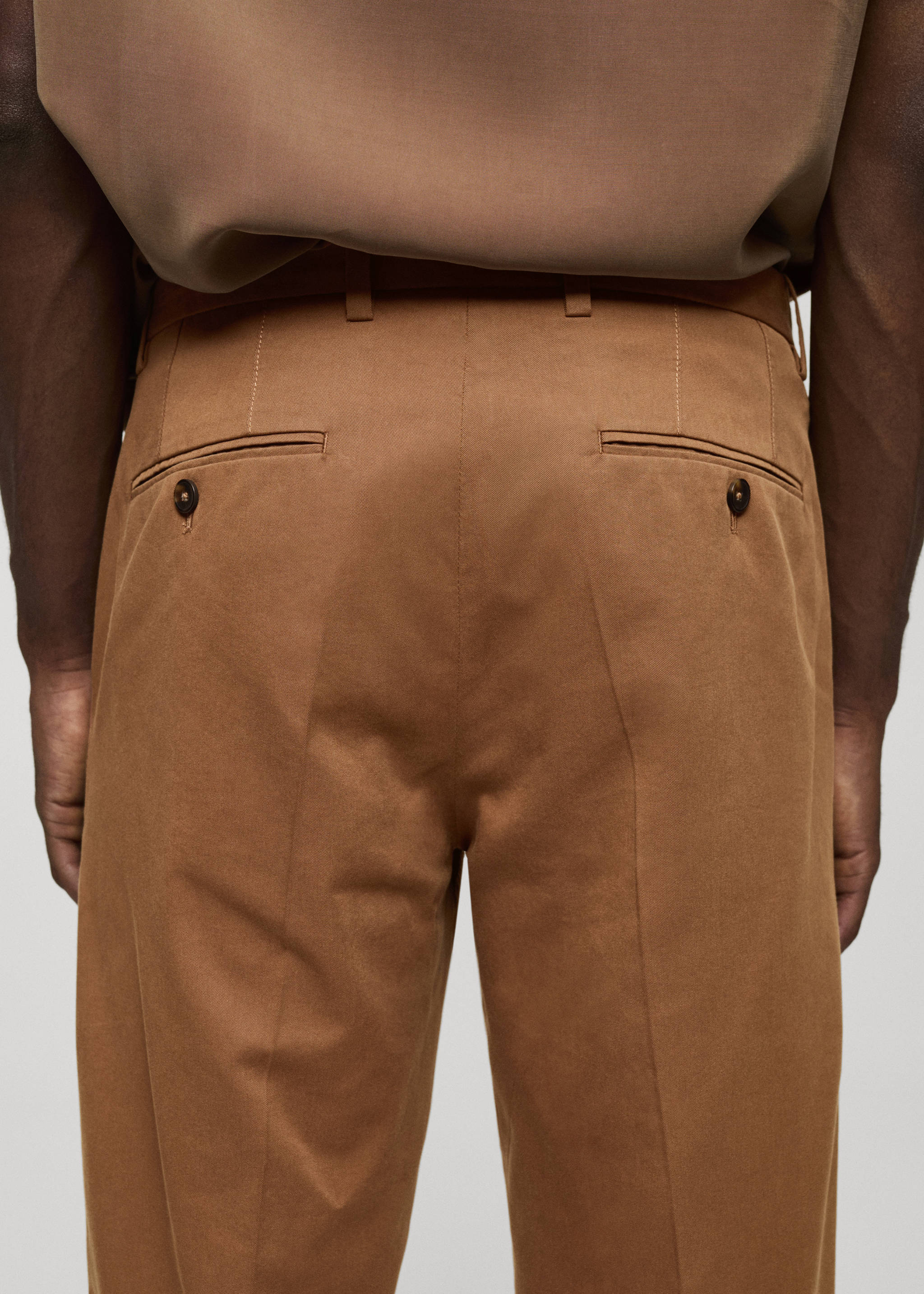 Pantalón regular fit algodón tencel - Detalle del artículo 6