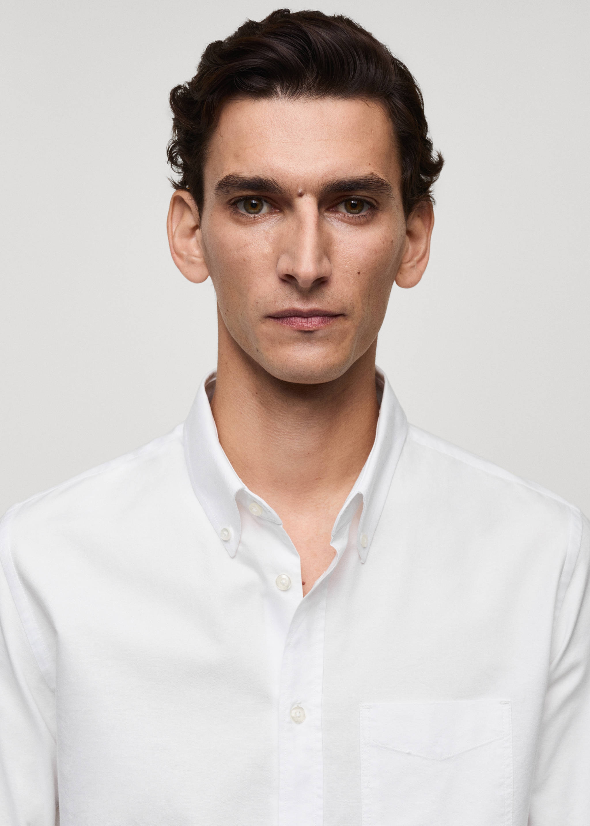 Regular fit Oxford cotton shirt - Details of the article 1