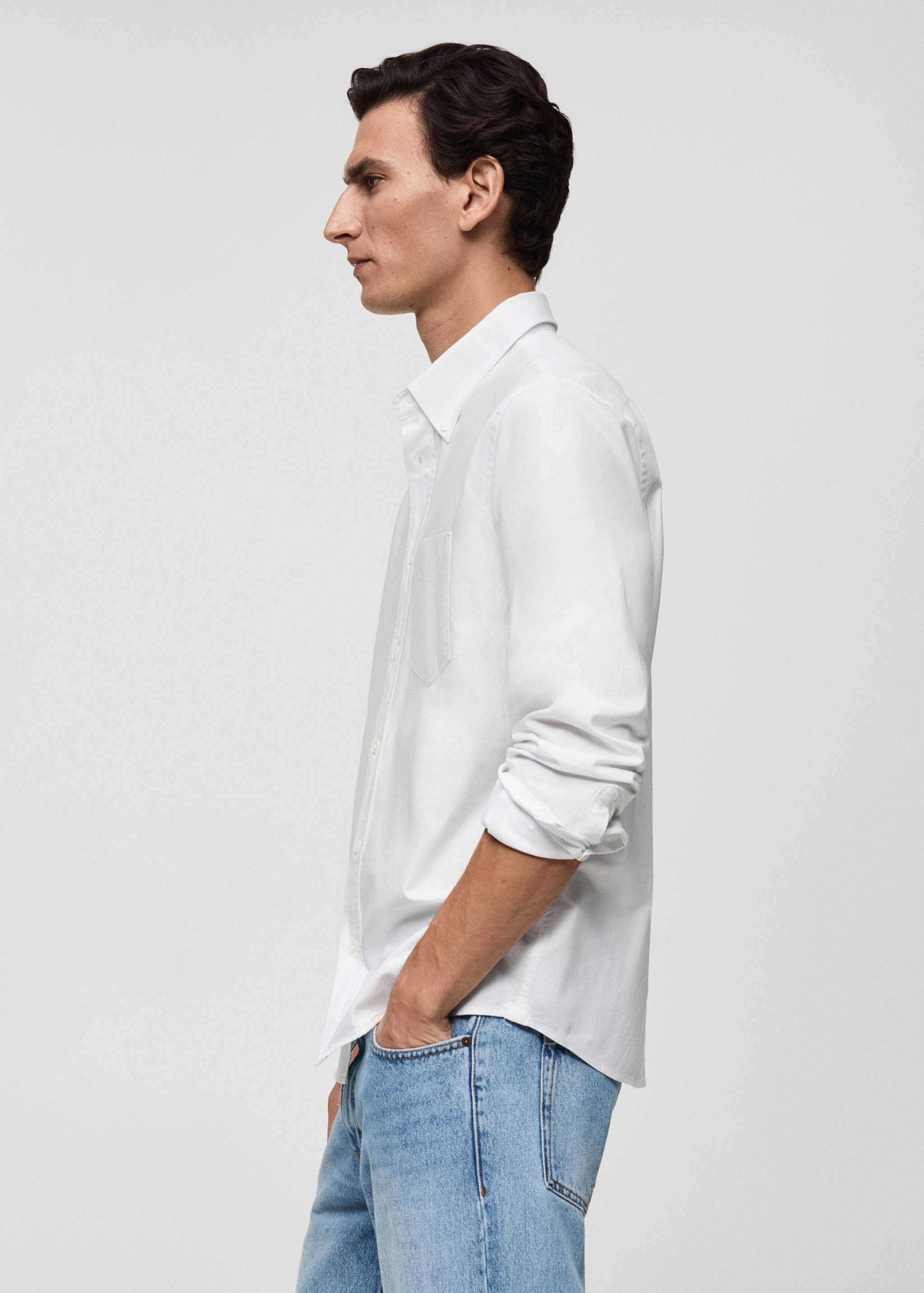 Regular fit Oxford cotton shirt - Details of the article 2