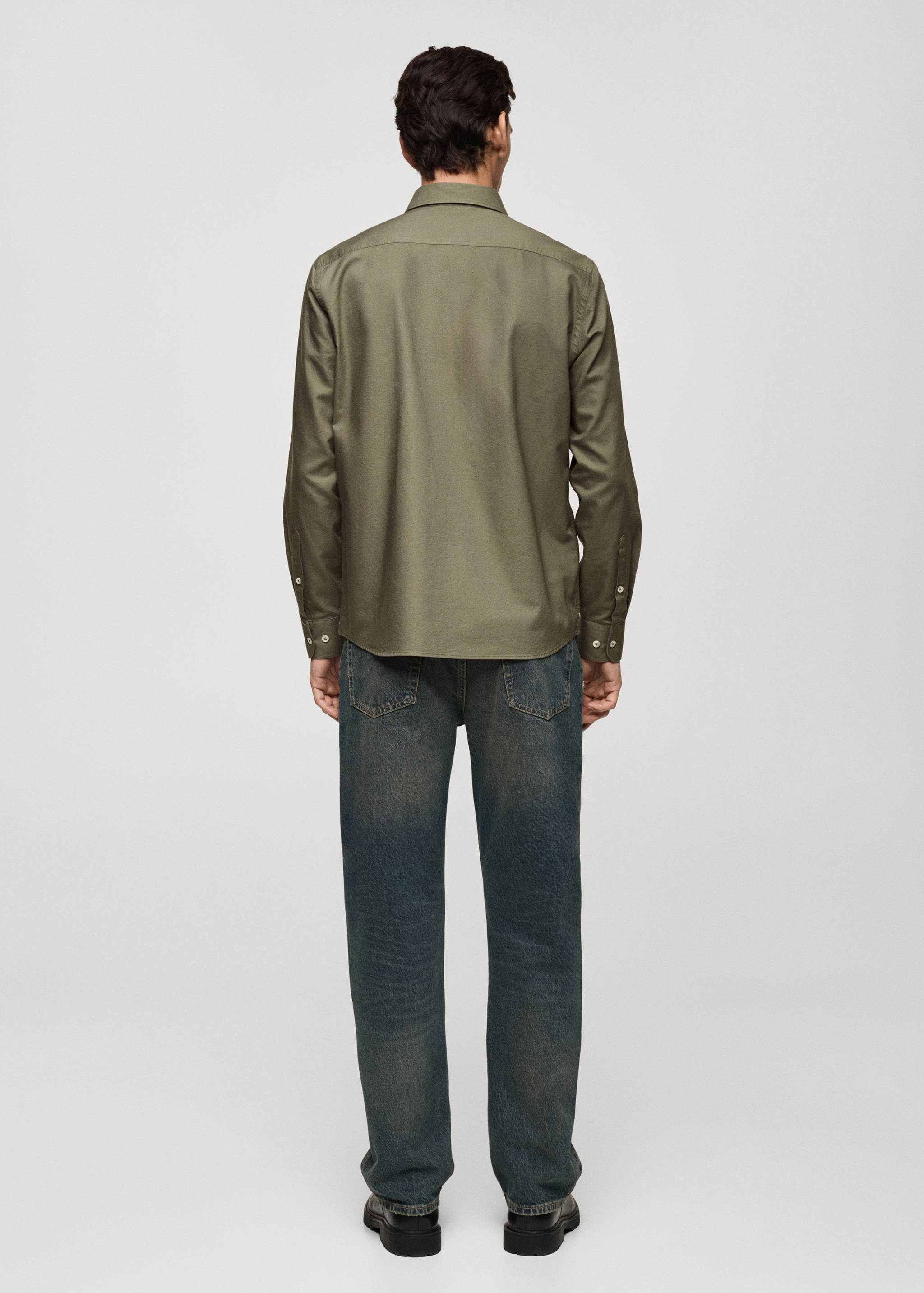 Regular fit Oxford cotton shirt - Reverse of the article