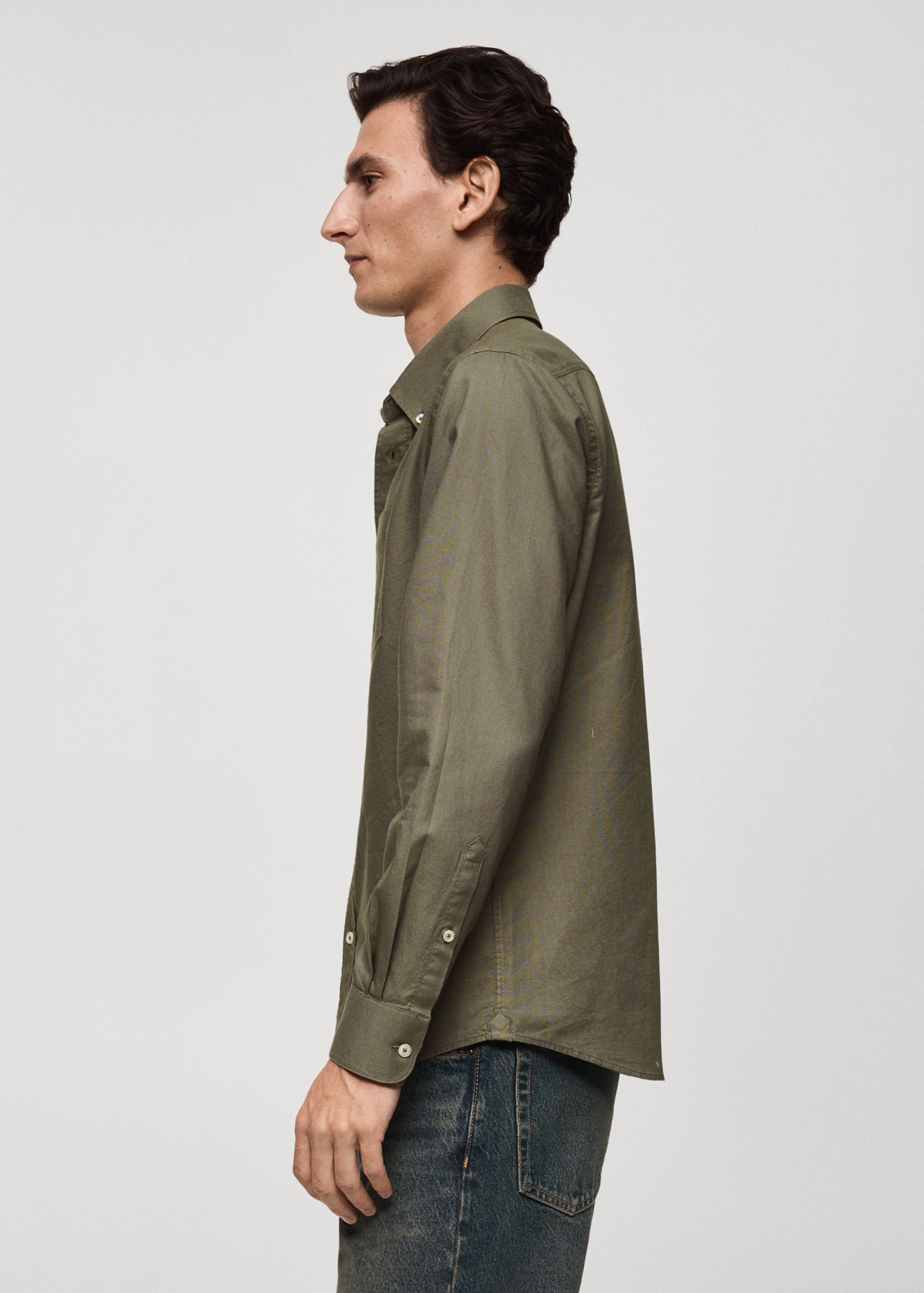 Regular fit Oxford cotton shirt - Details of the article 2