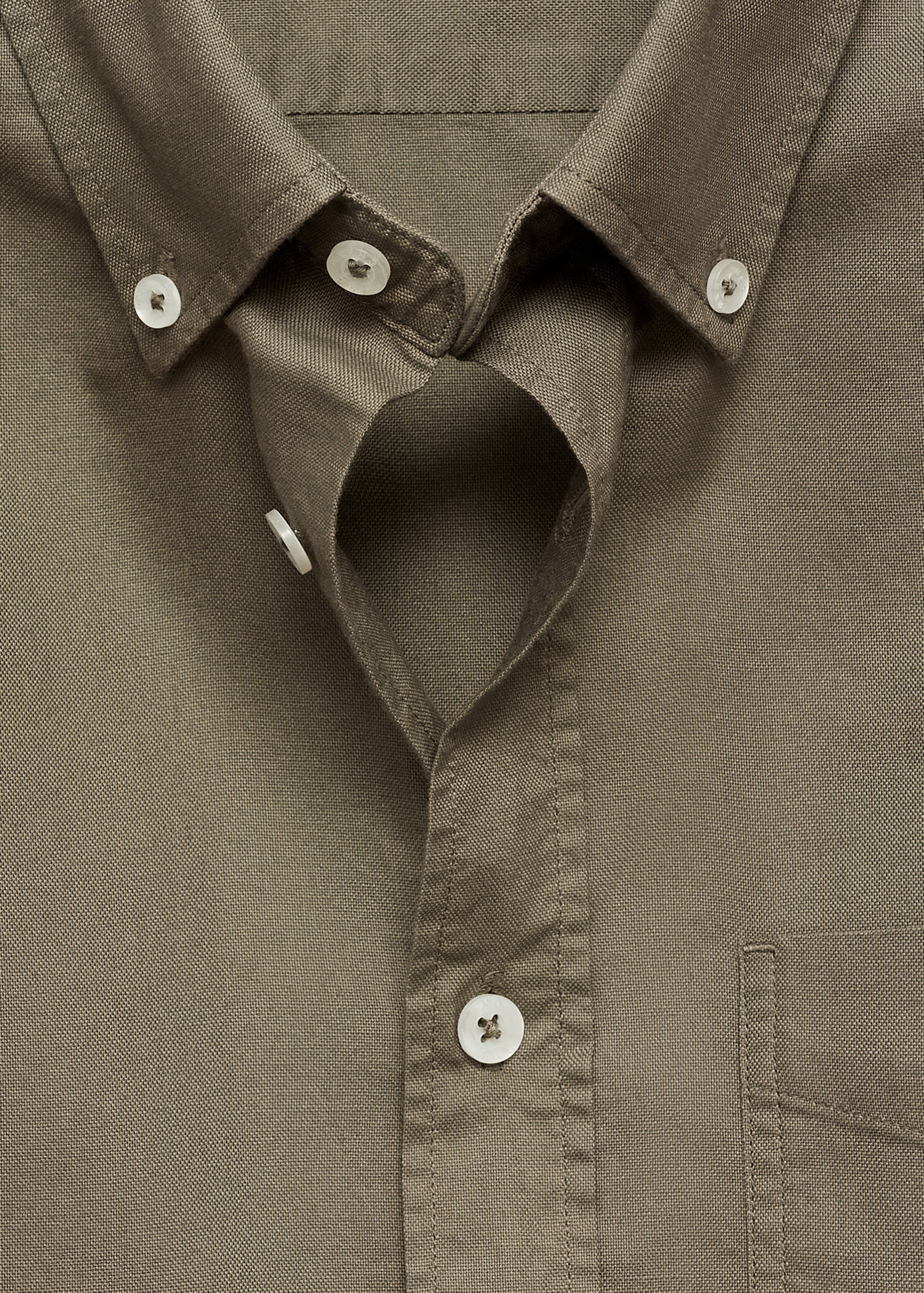 Regular fit Oxford cotton shirt - Details of the article 8