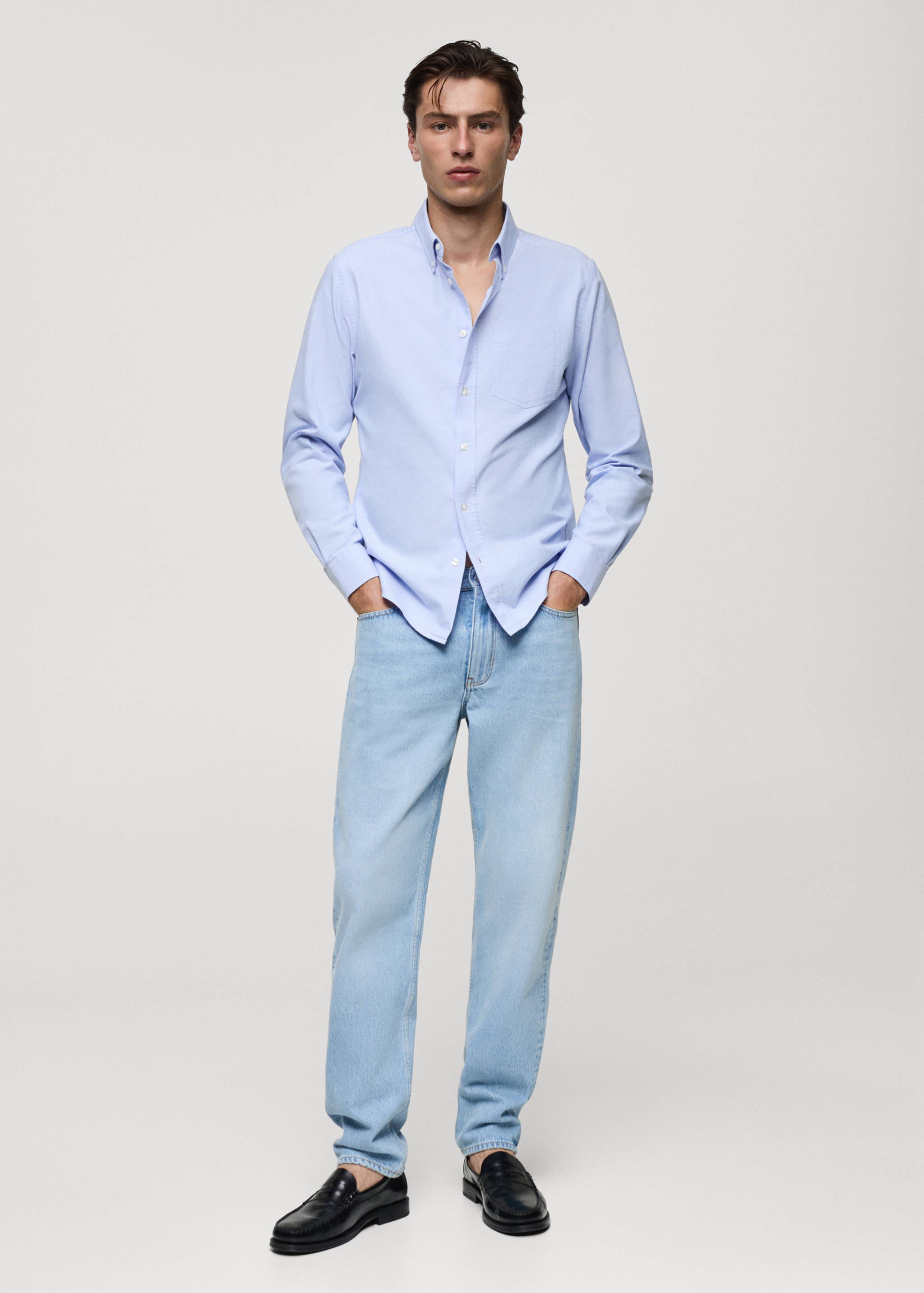 Regular fit Oxford cotton shirt - General plane