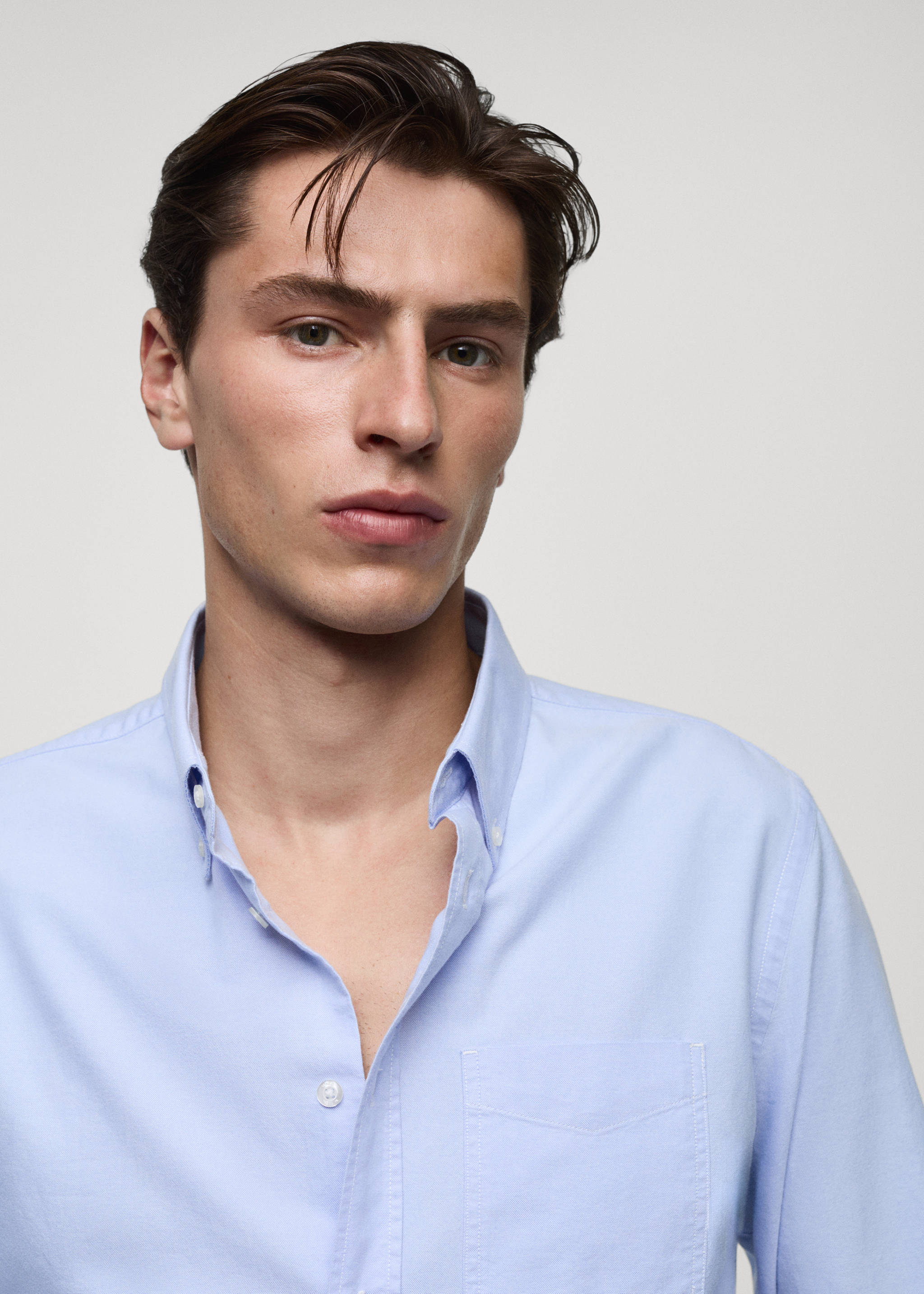 Regular fit Oxford cotton shirt - Details of the article 1