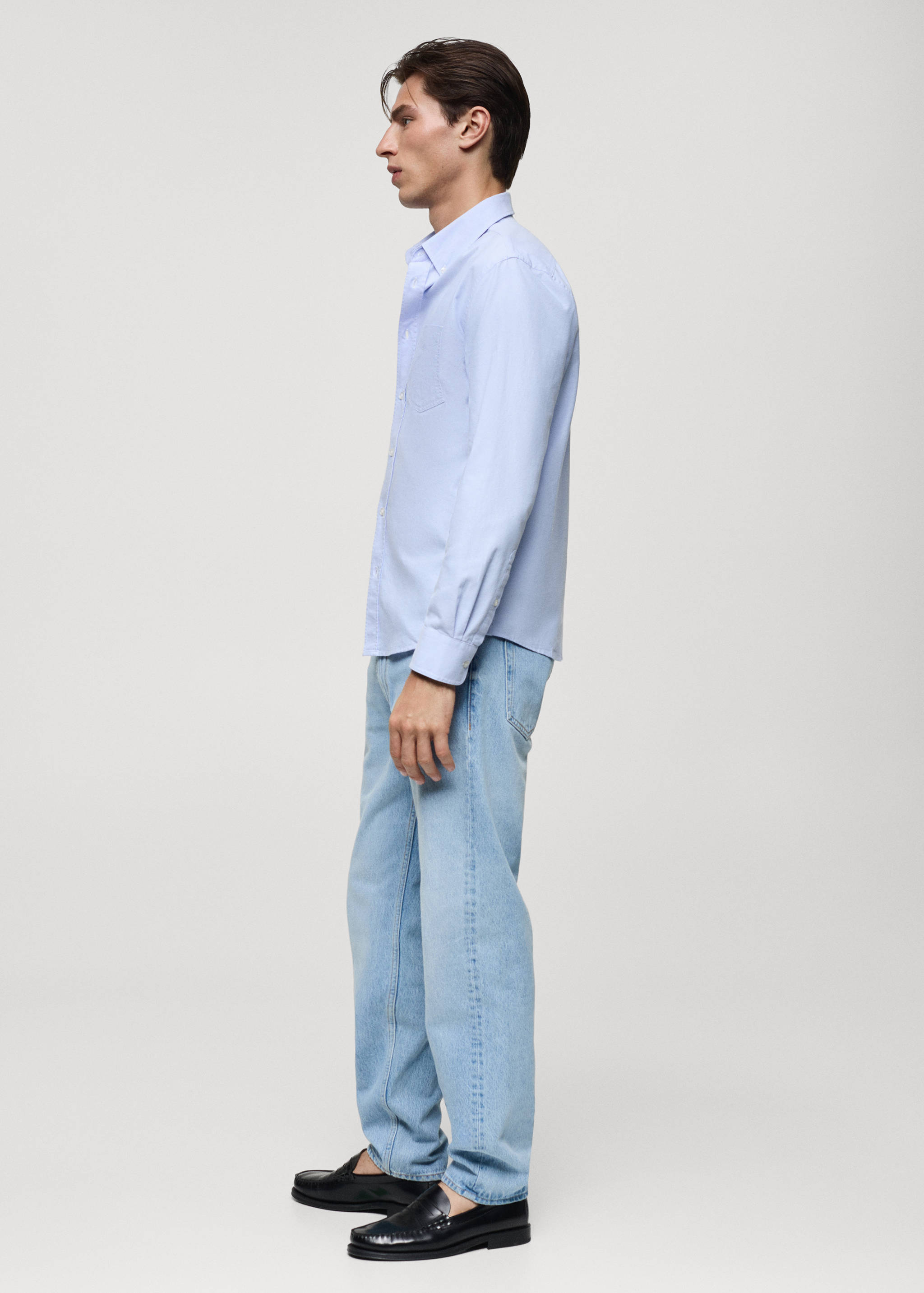 Regular fit Oxford cotton shirt - Details of the article 2