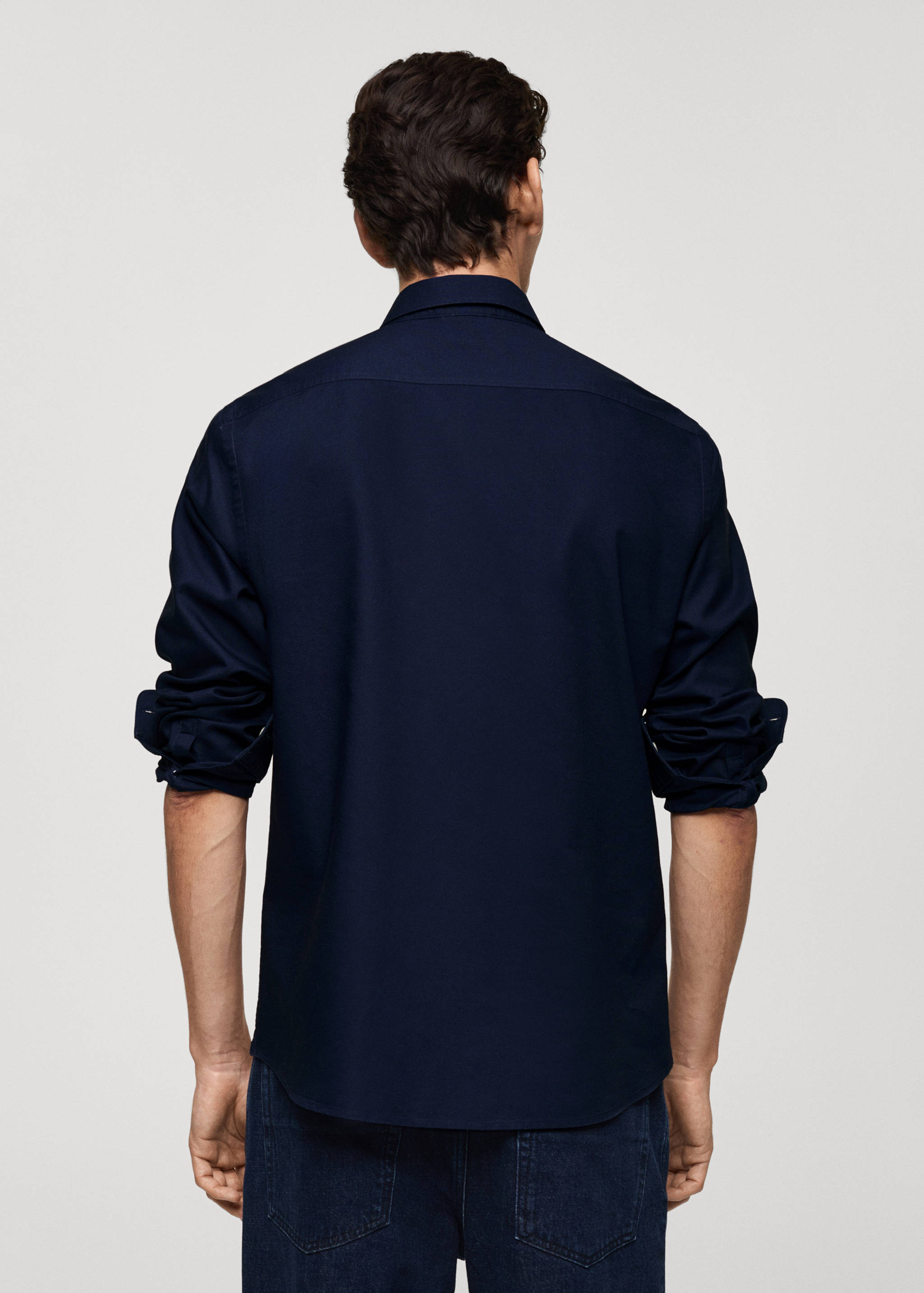 Regular fit Oxford cotton shirt - Reverse of the article