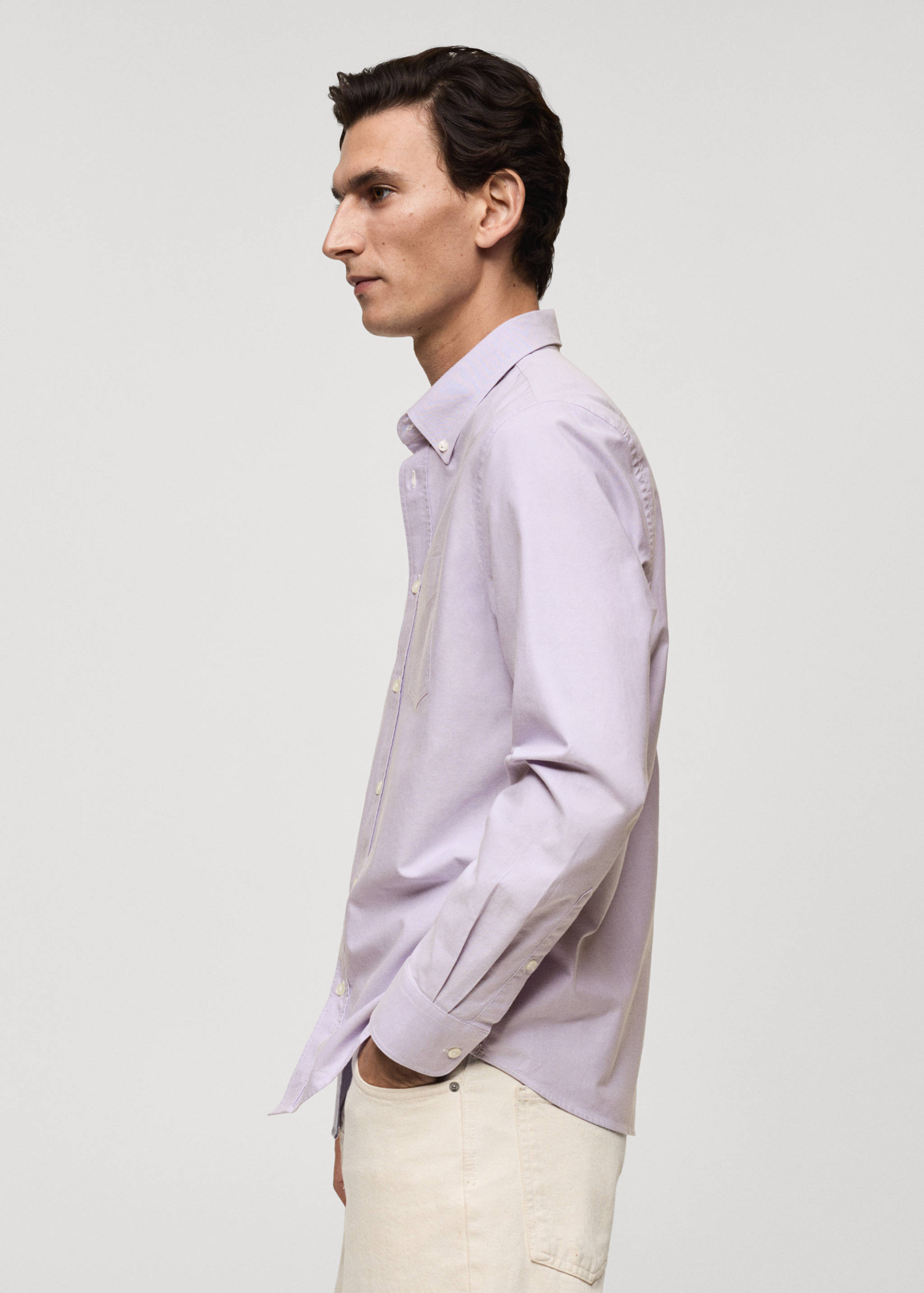 Regular fit Oxford cotton shirt - Details of the article 2
