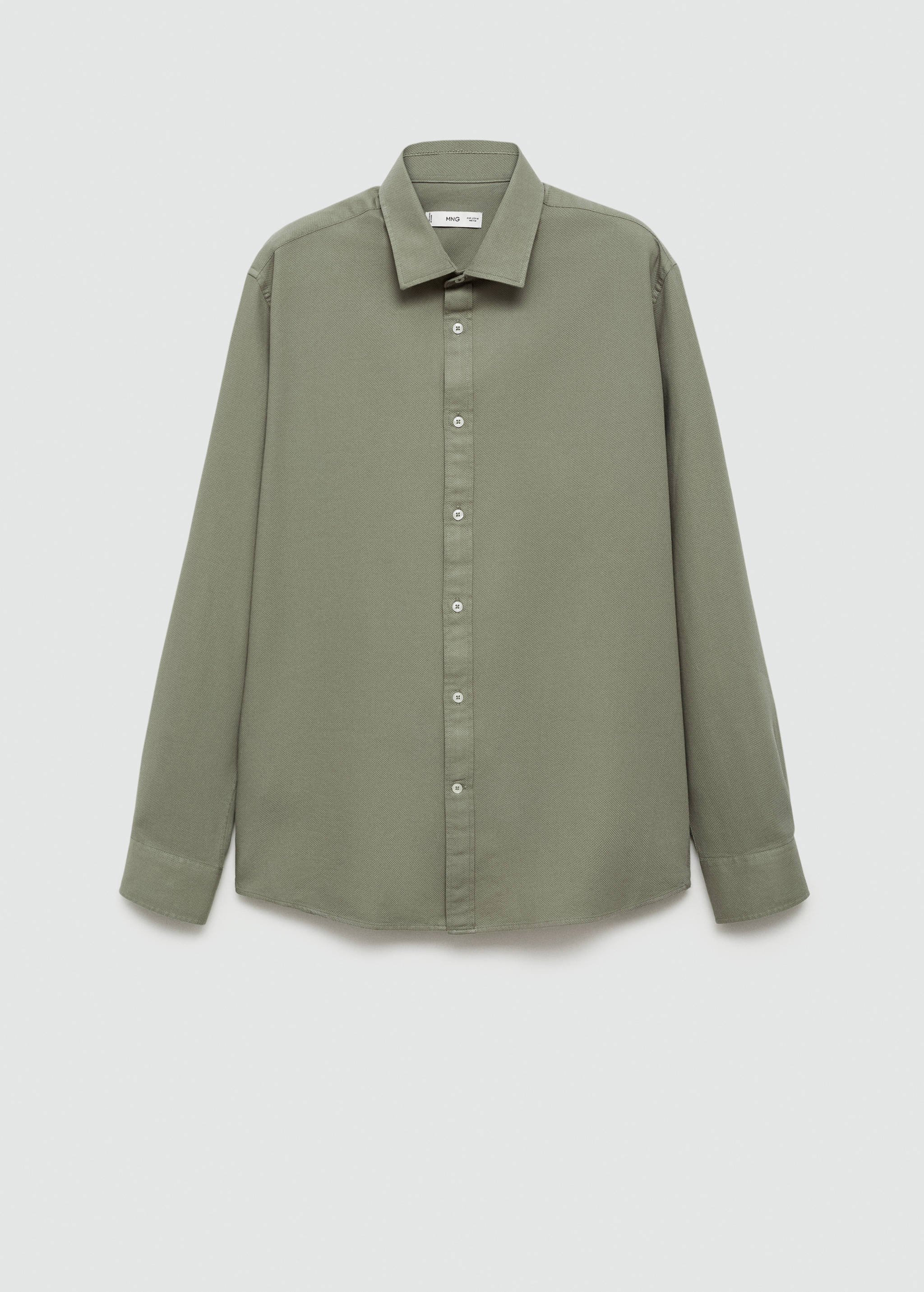 100%棉质常规版型结构衬衫 - null