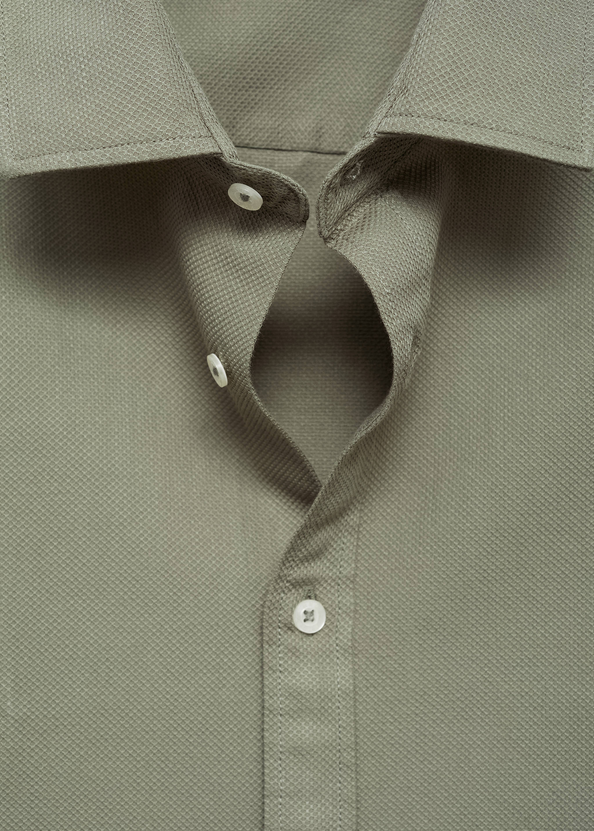 100%棉质常规版型结构衬衫 - null