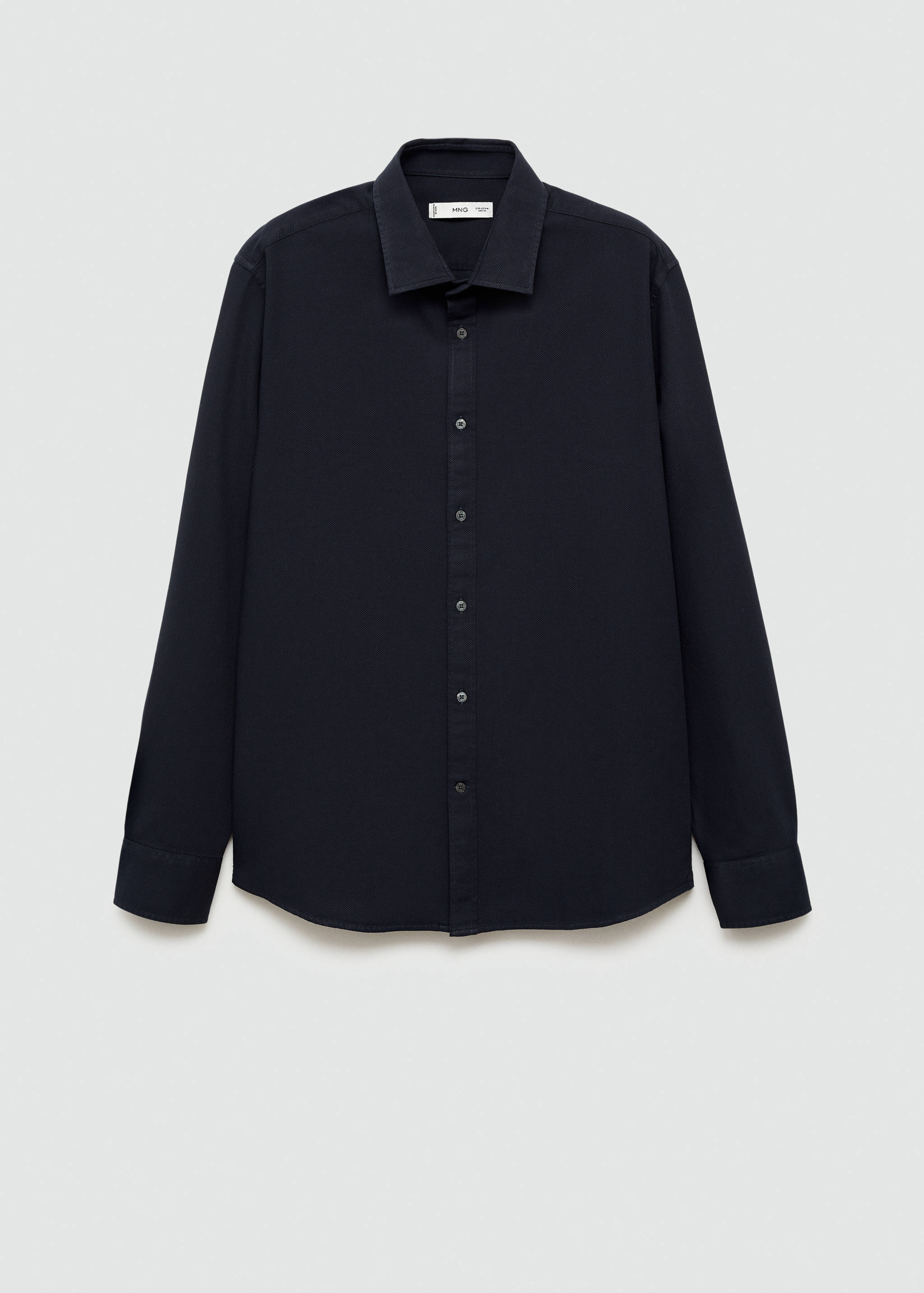 100%棉质常规版型结构衬衫 - null