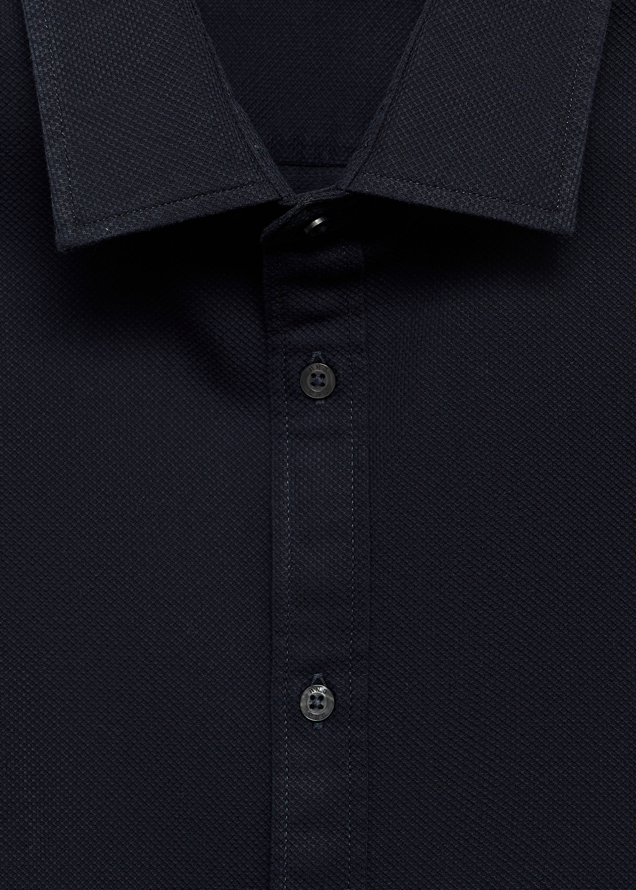 100%棉质常规版型结构衬衫 - null