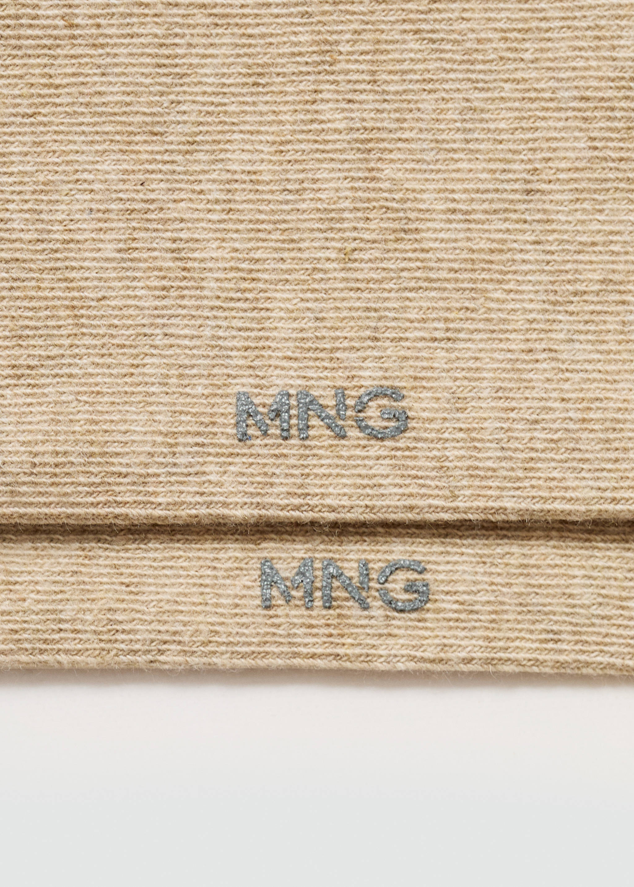 Hedgehog-embroidered cotton socks - Details of the article 0