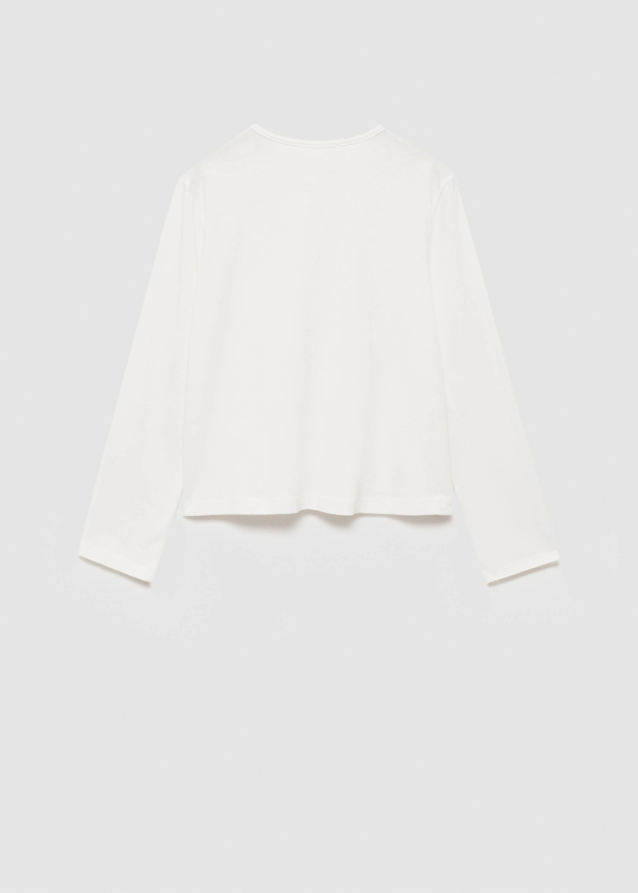 Long sleeve cotton t-shirt - Reverse of the article