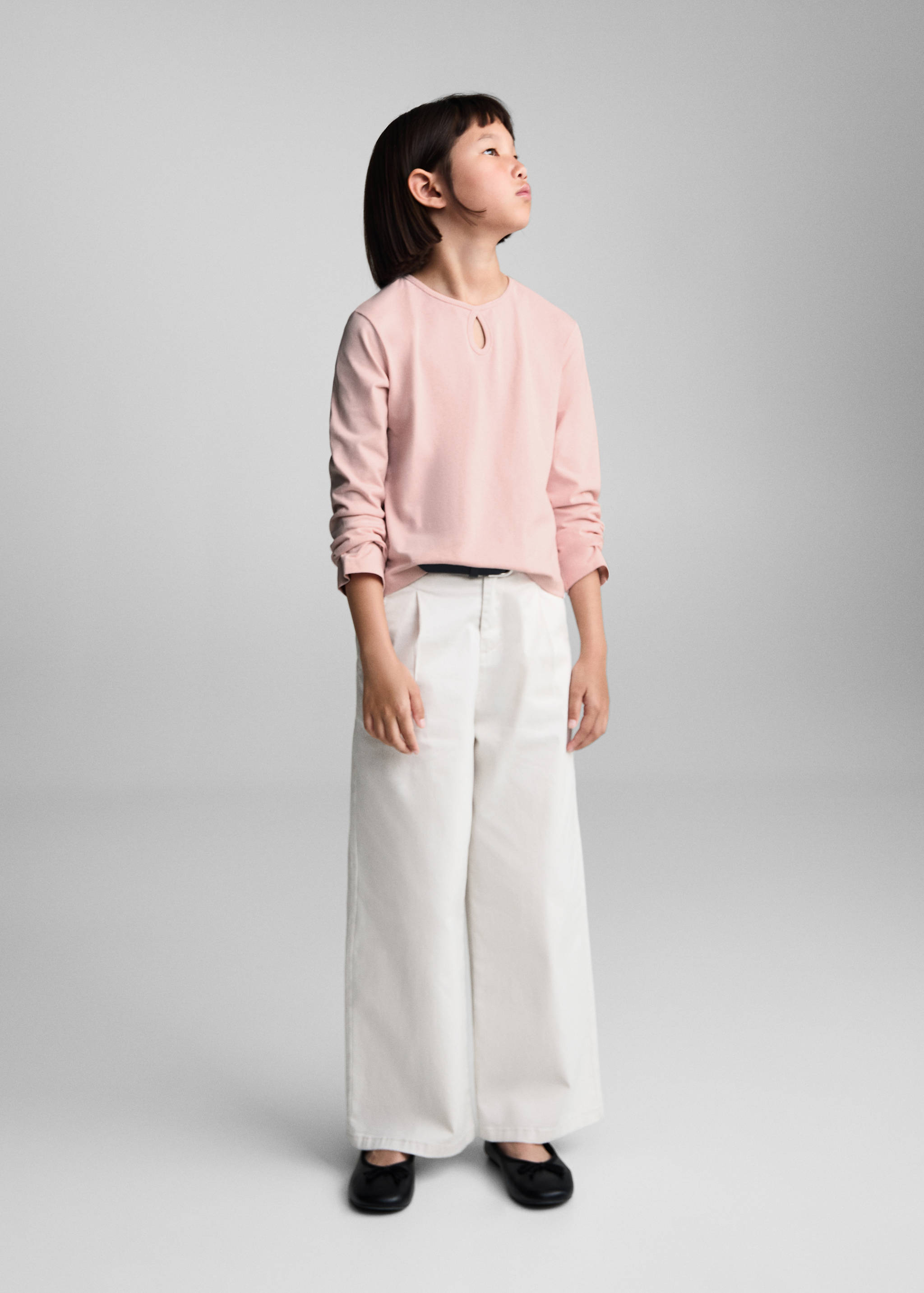 T-shirt coton manches longues - Plan général