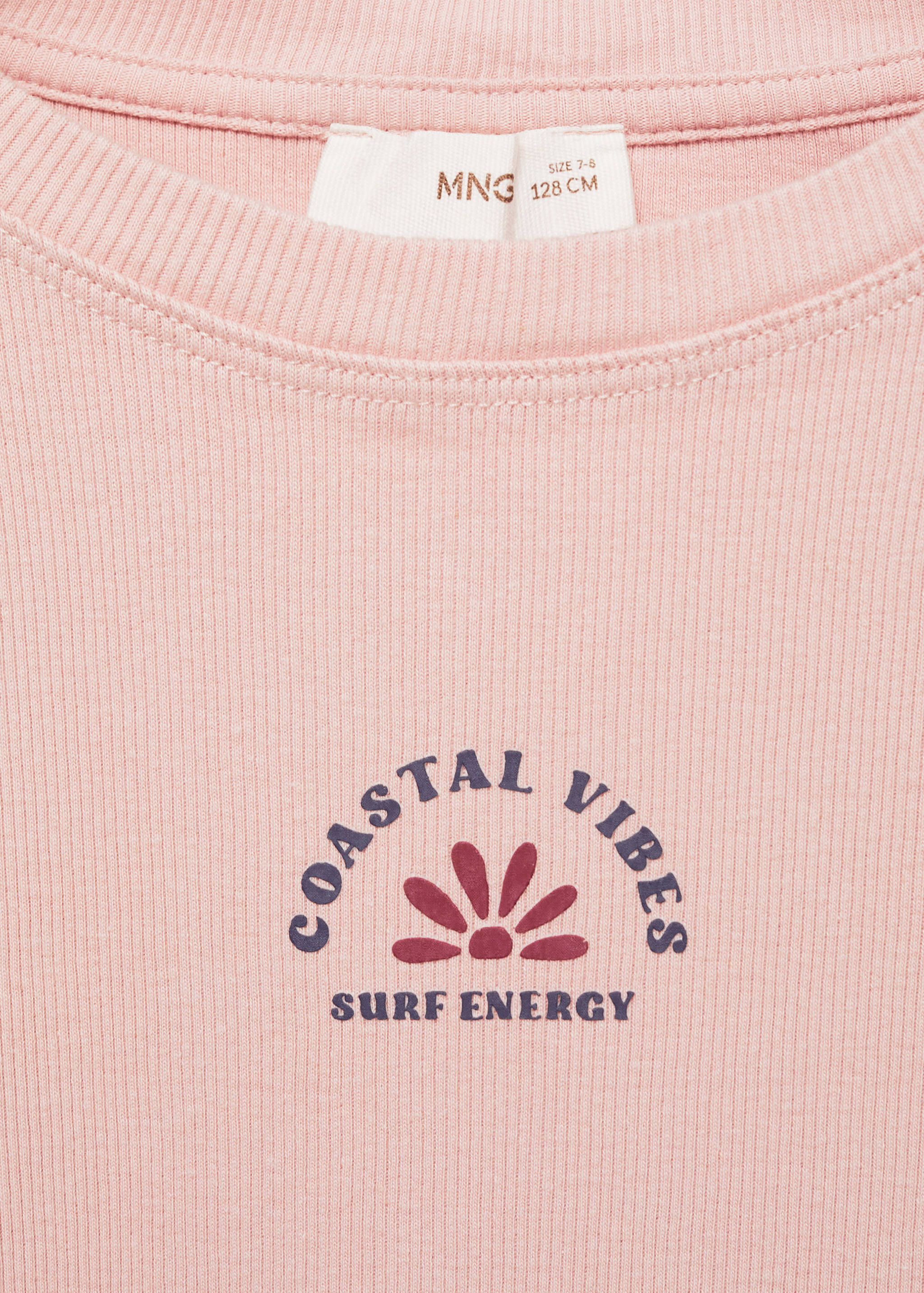 Ribbed printed t -shirt - Details of the article 0