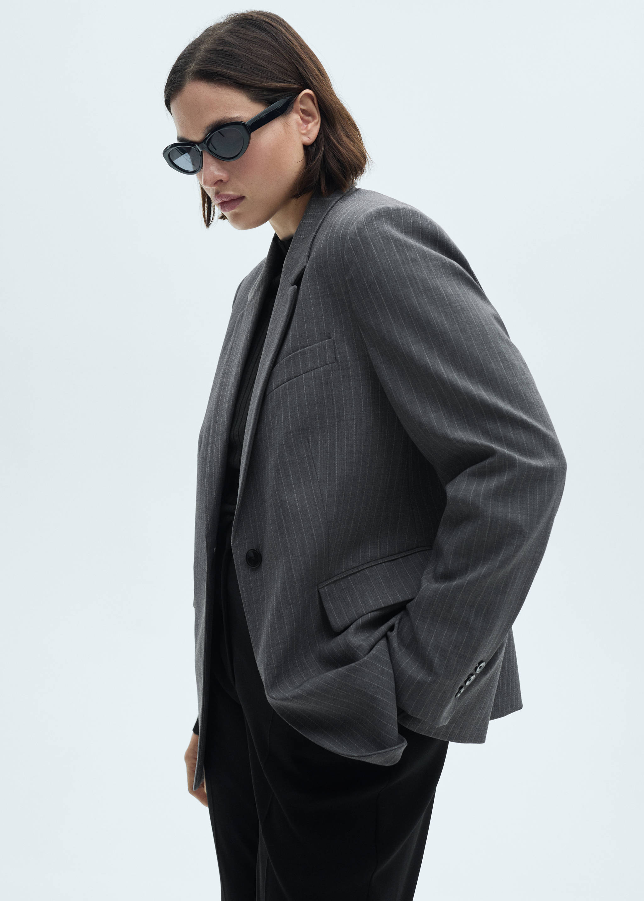 Pinstripe suit blazer - Details of the article 5