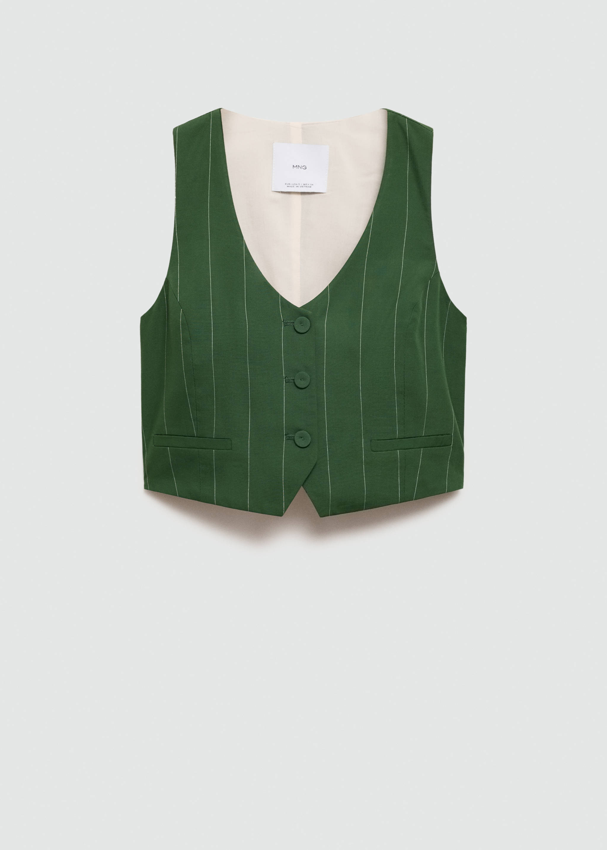 Pinstriped suit waistcoat - Article without model