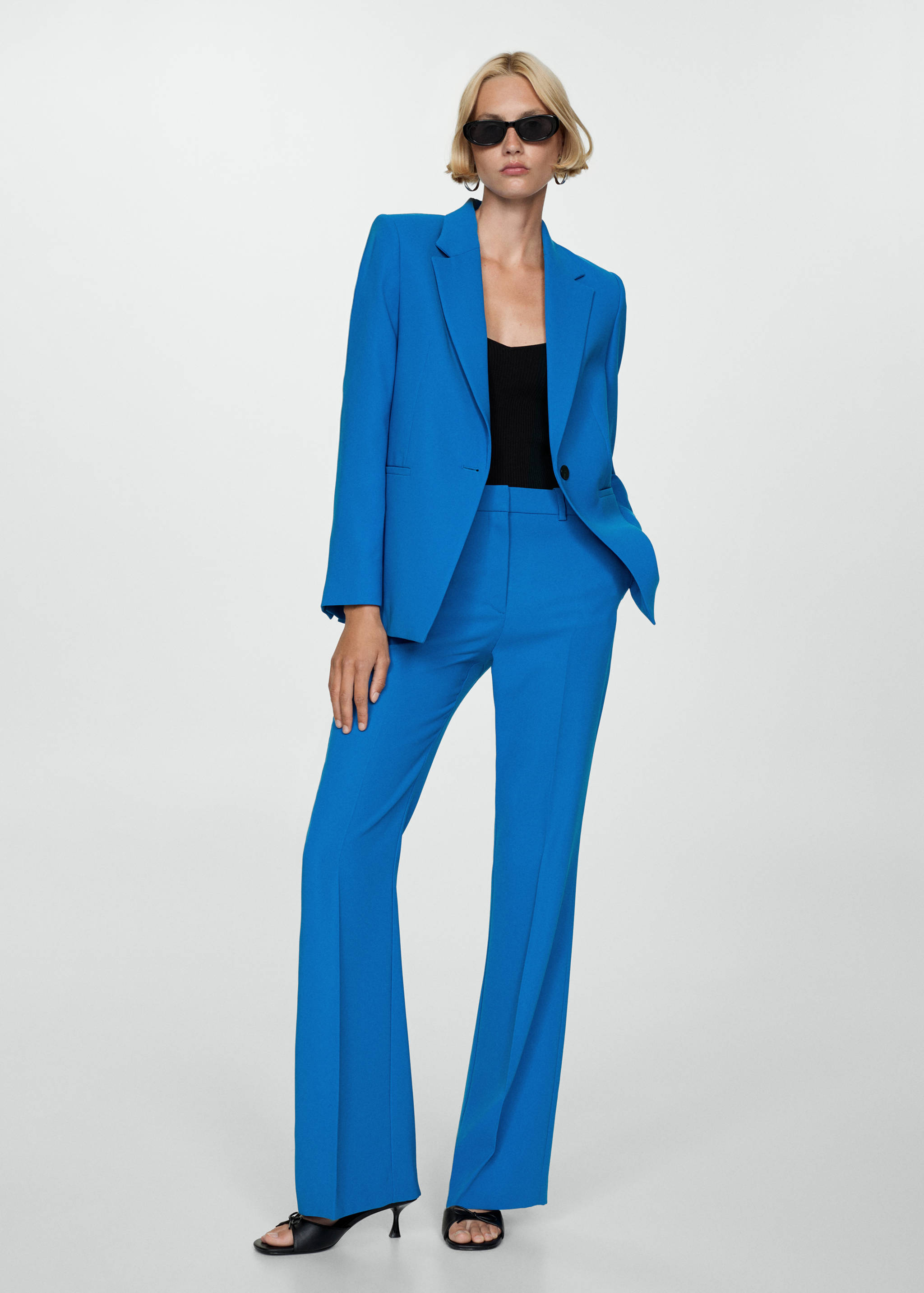 Straight-fit suit blazer - General plane