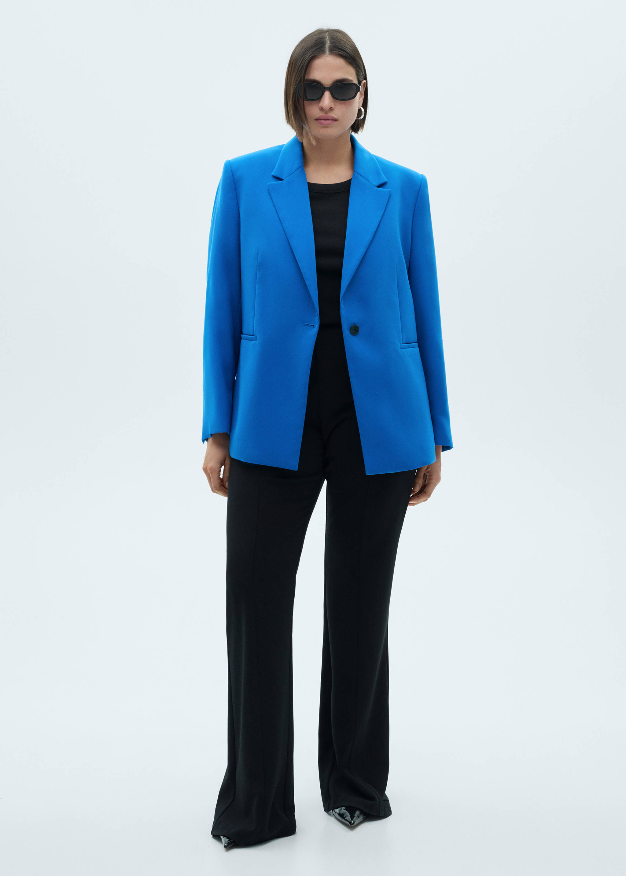 Straight-fit suit blazer - Details of the article 3