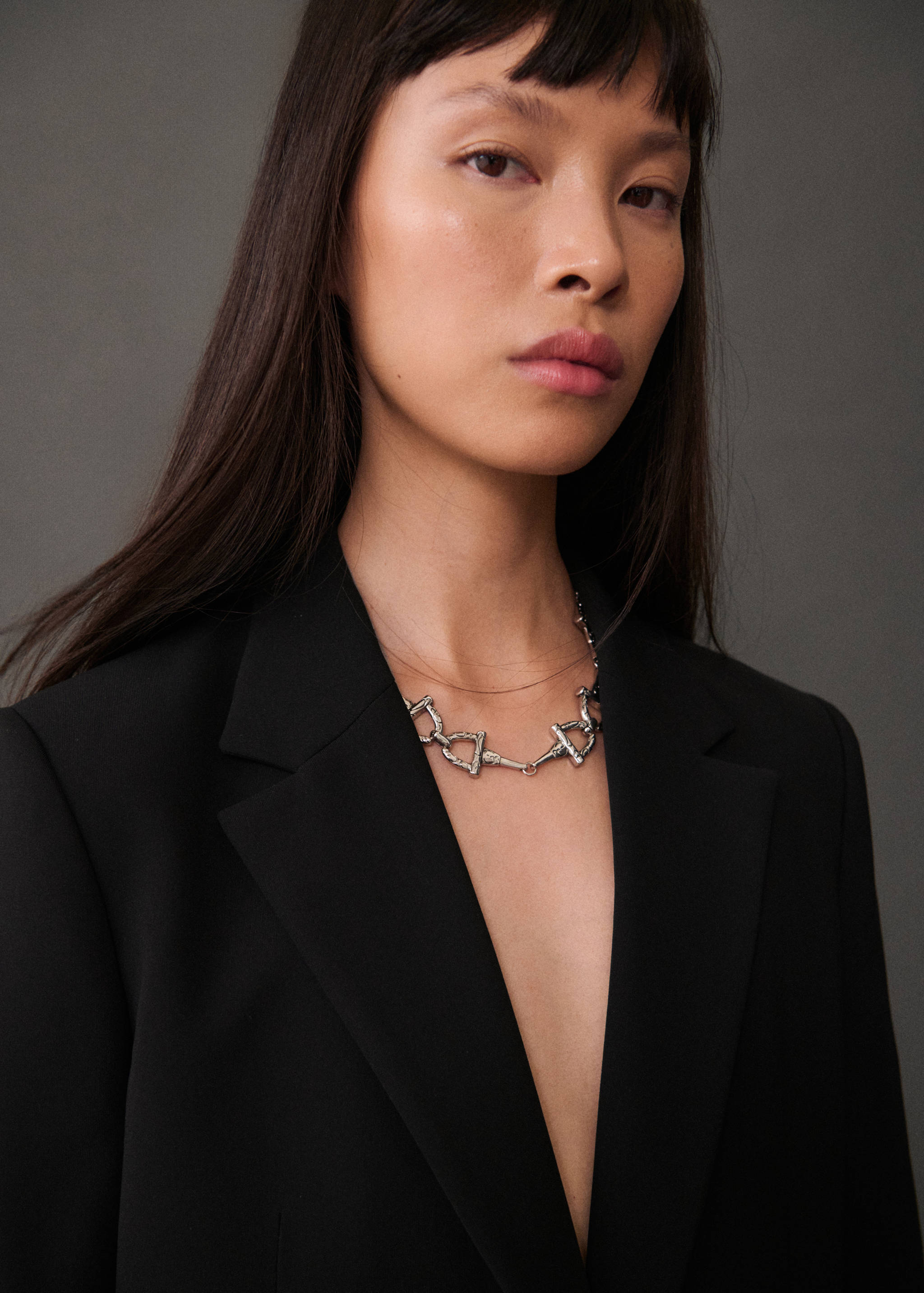 Straight-fit suit blazer - Details of the article 1