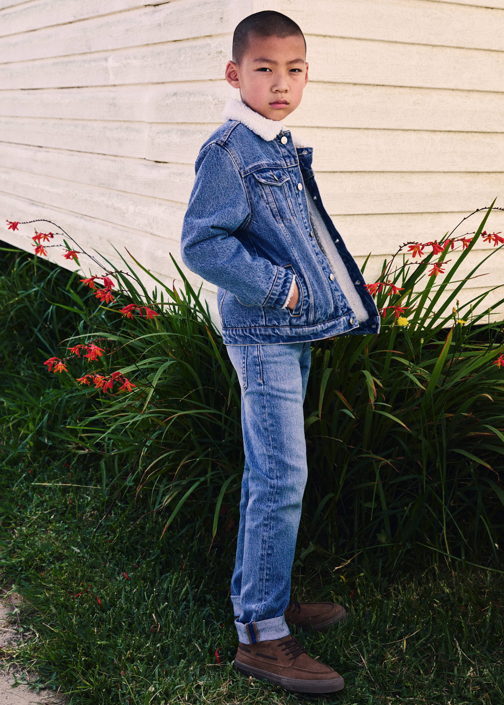 Shearling denim jacket - Details of the article 5