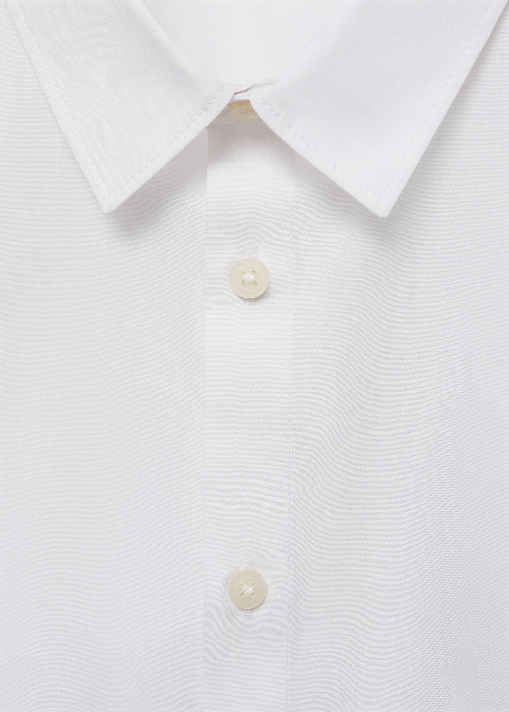 Рубашка regular fit из хлопка - Деталь изделия 8, Белый. Ref: 77014777-00.