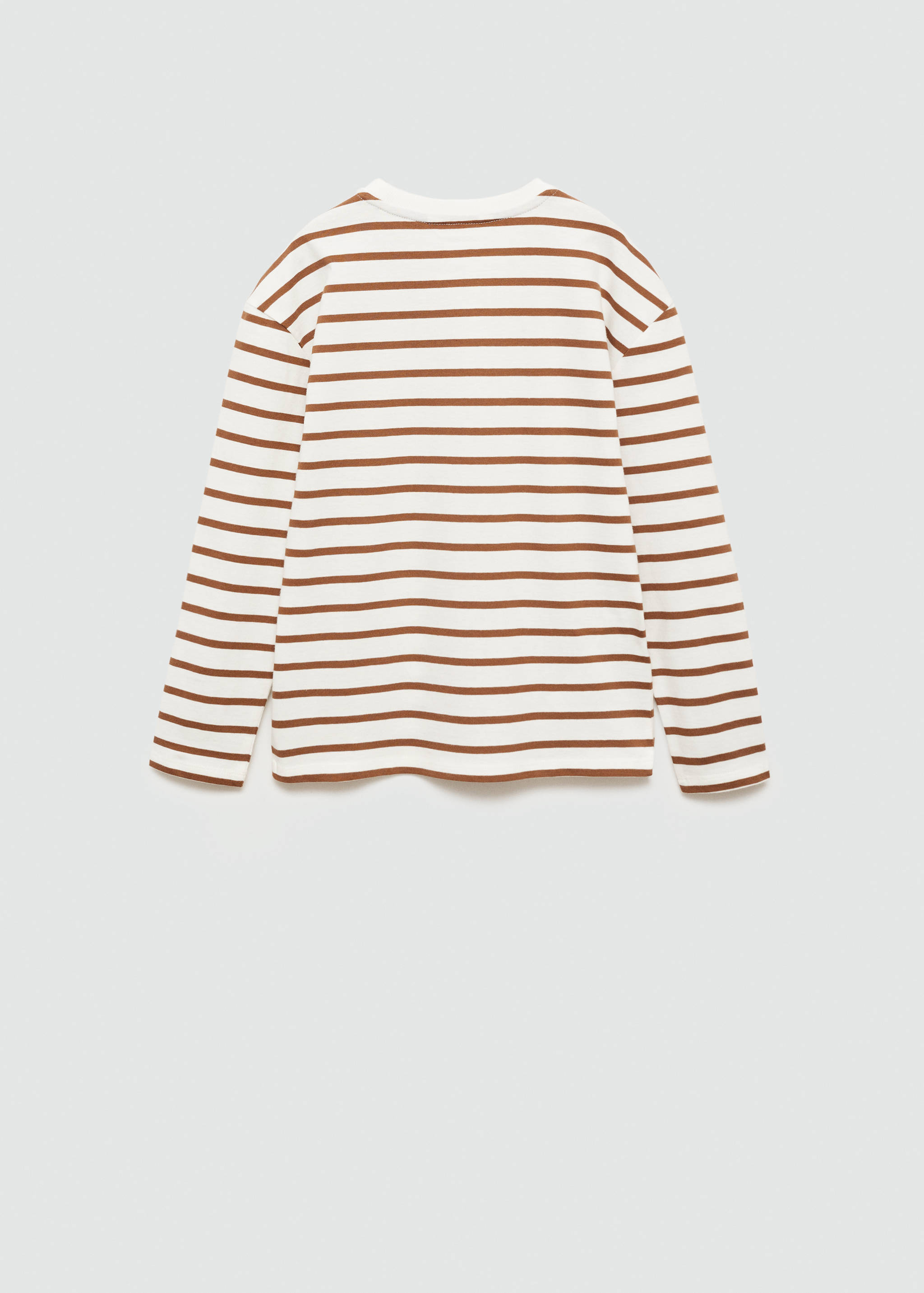 Striped long sleeves t-shirt - Reverse of the article