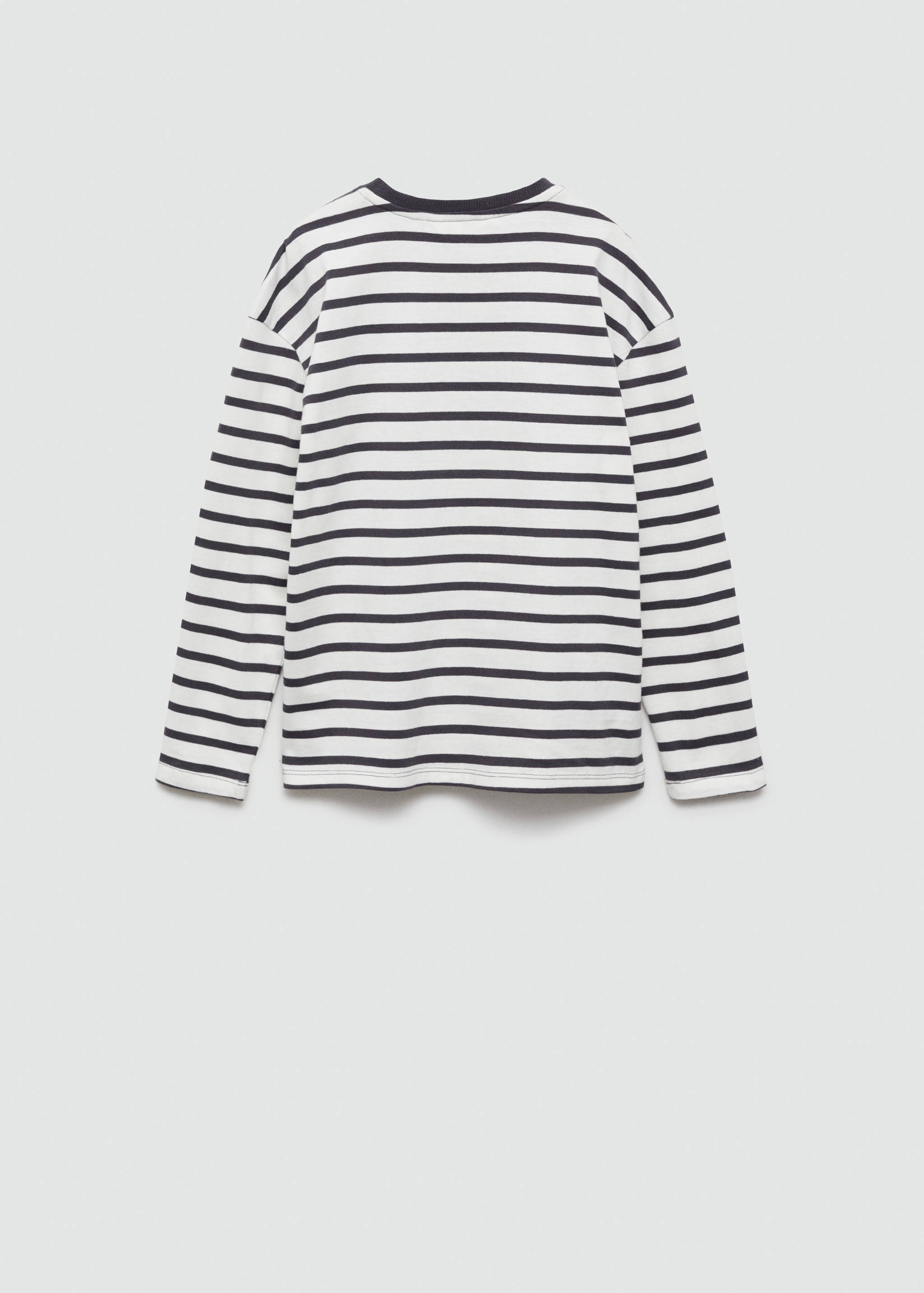 Striped long sleeves t-shirt - Reverse of the article