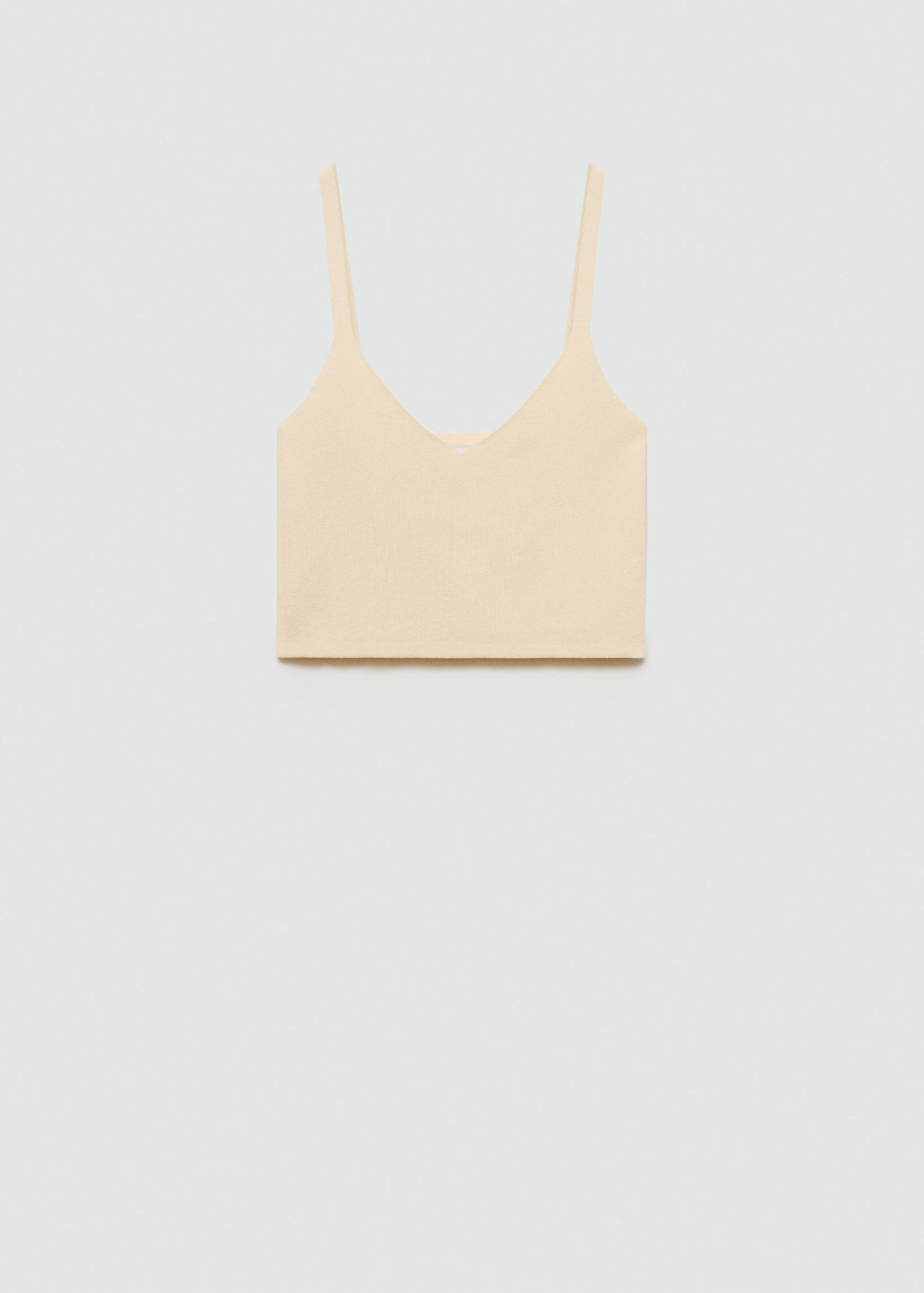 Knitted cropped top - Article without model