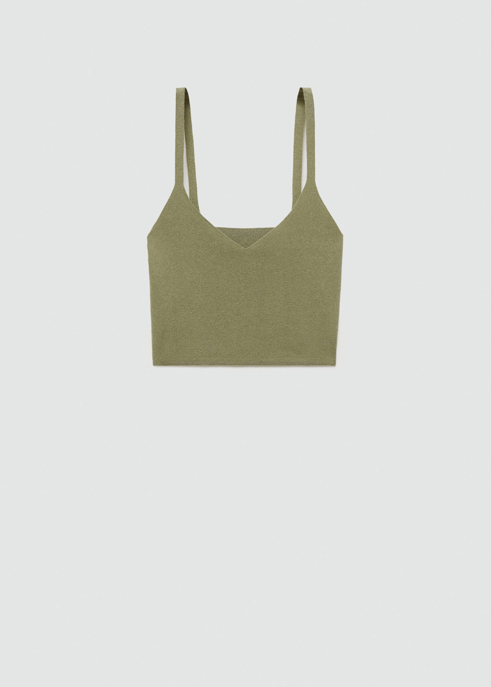 Knitted cropped top - Article without model