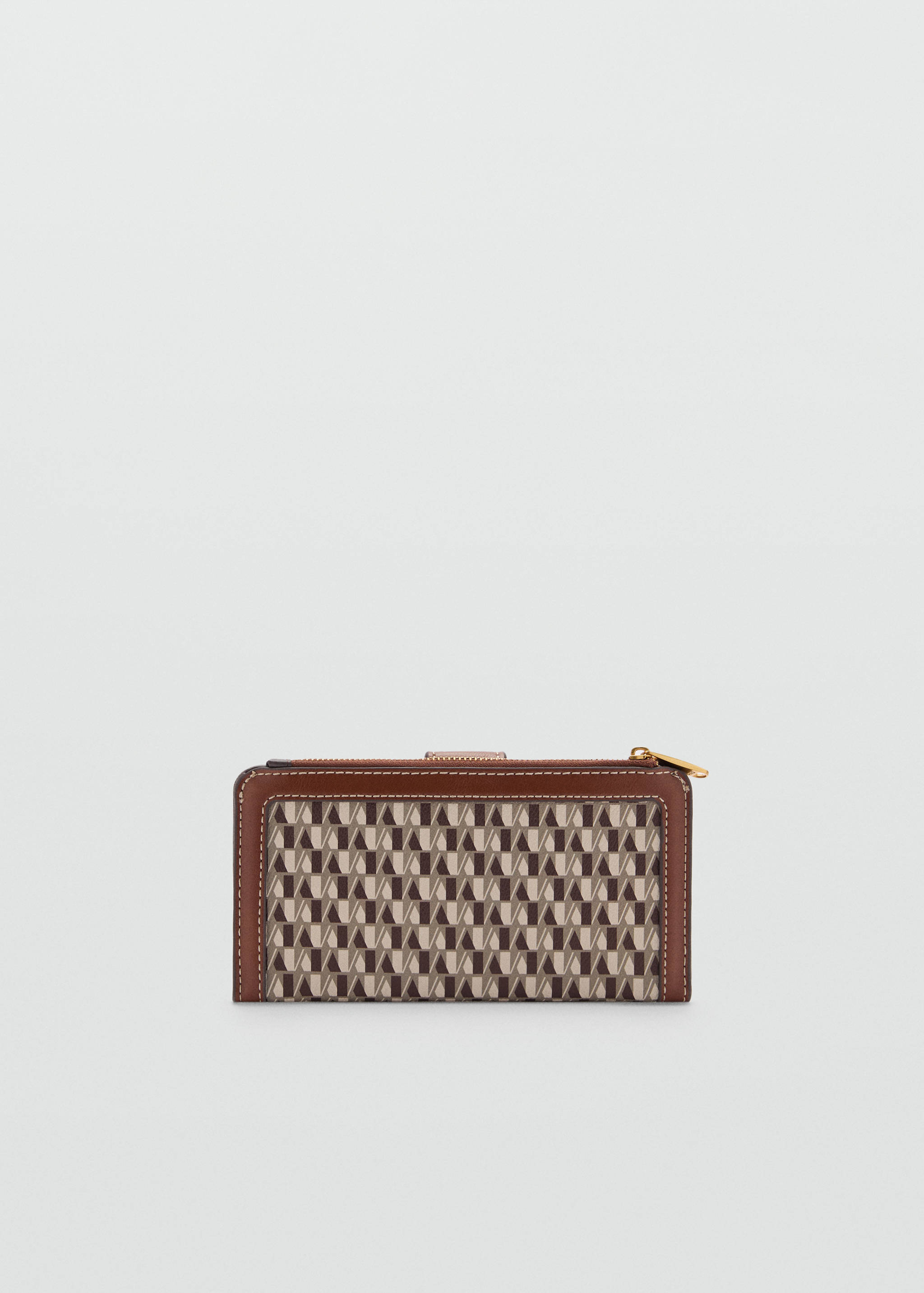 محفظة عملات معدنية مطبوعة بشعار - رؤية وسط