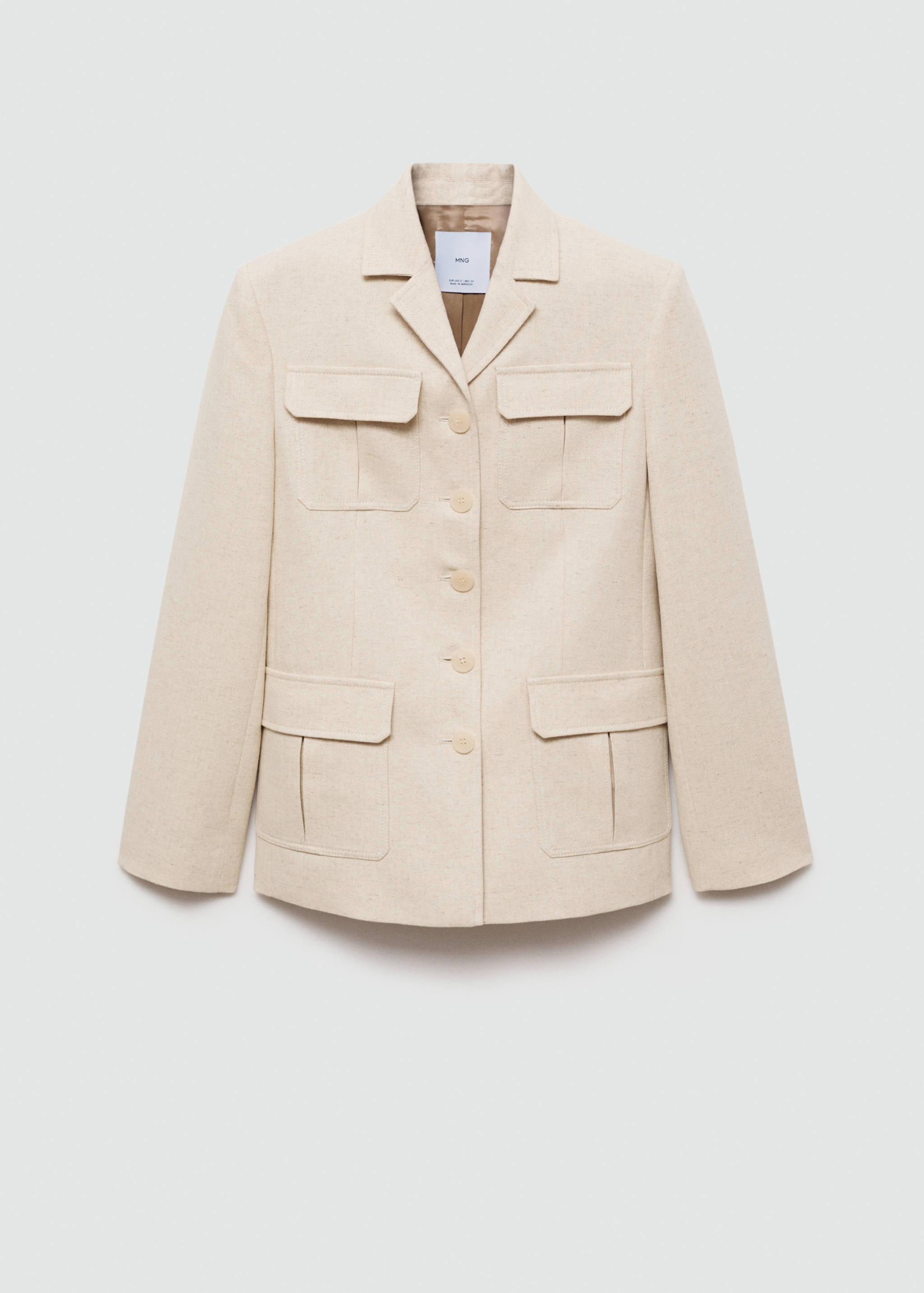 Blazer algodón lino bolsillos - Artículo sin modelo
