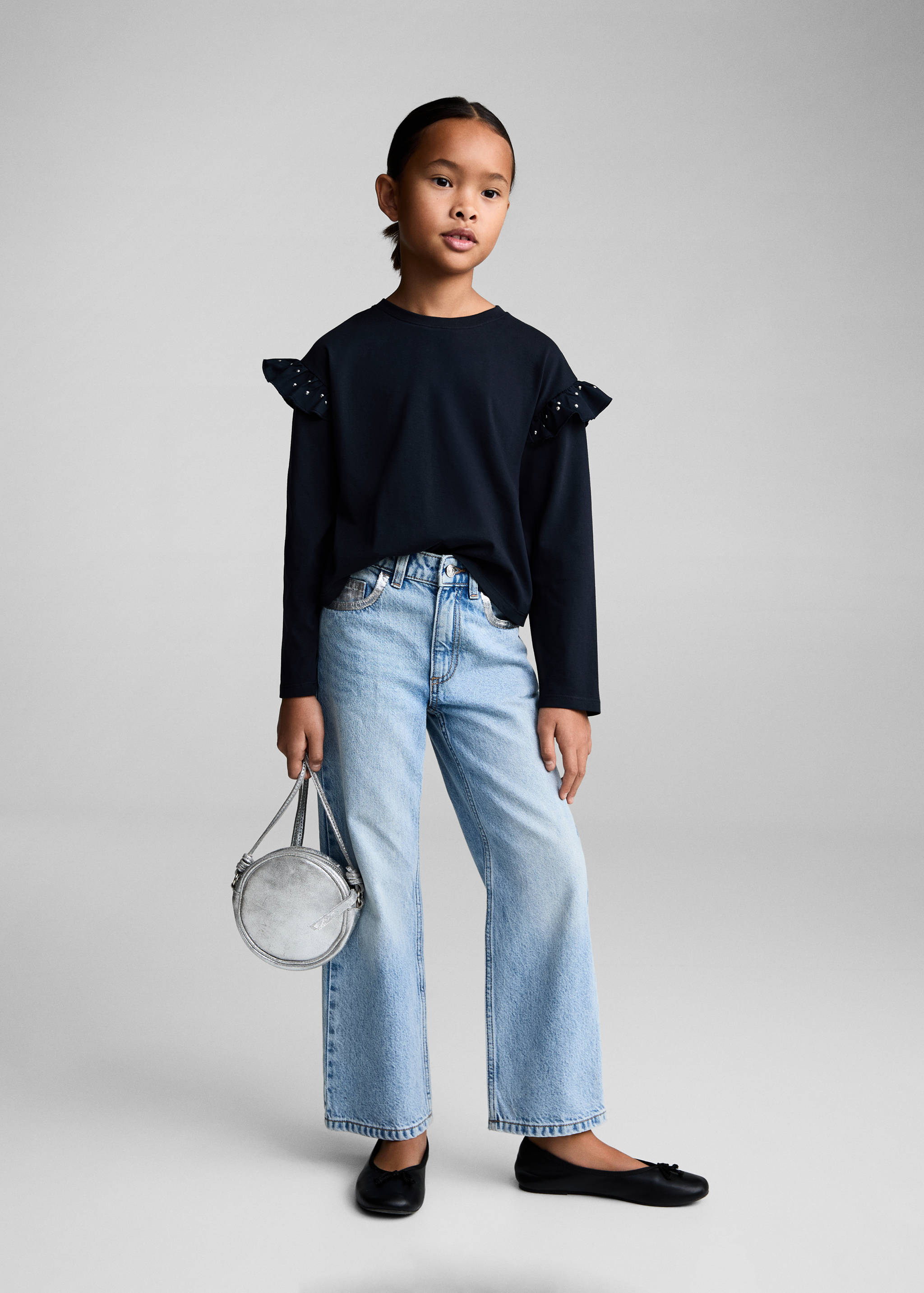 Camiseta volantes tachuelas - Plano general