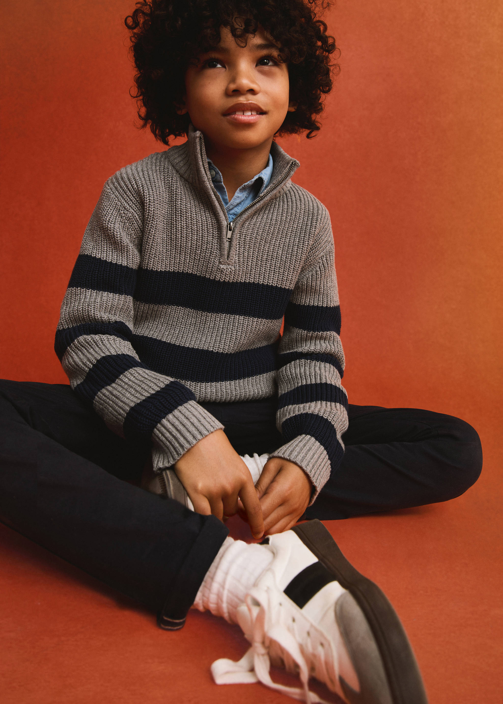 Zip neck jumper - Details of the article 7