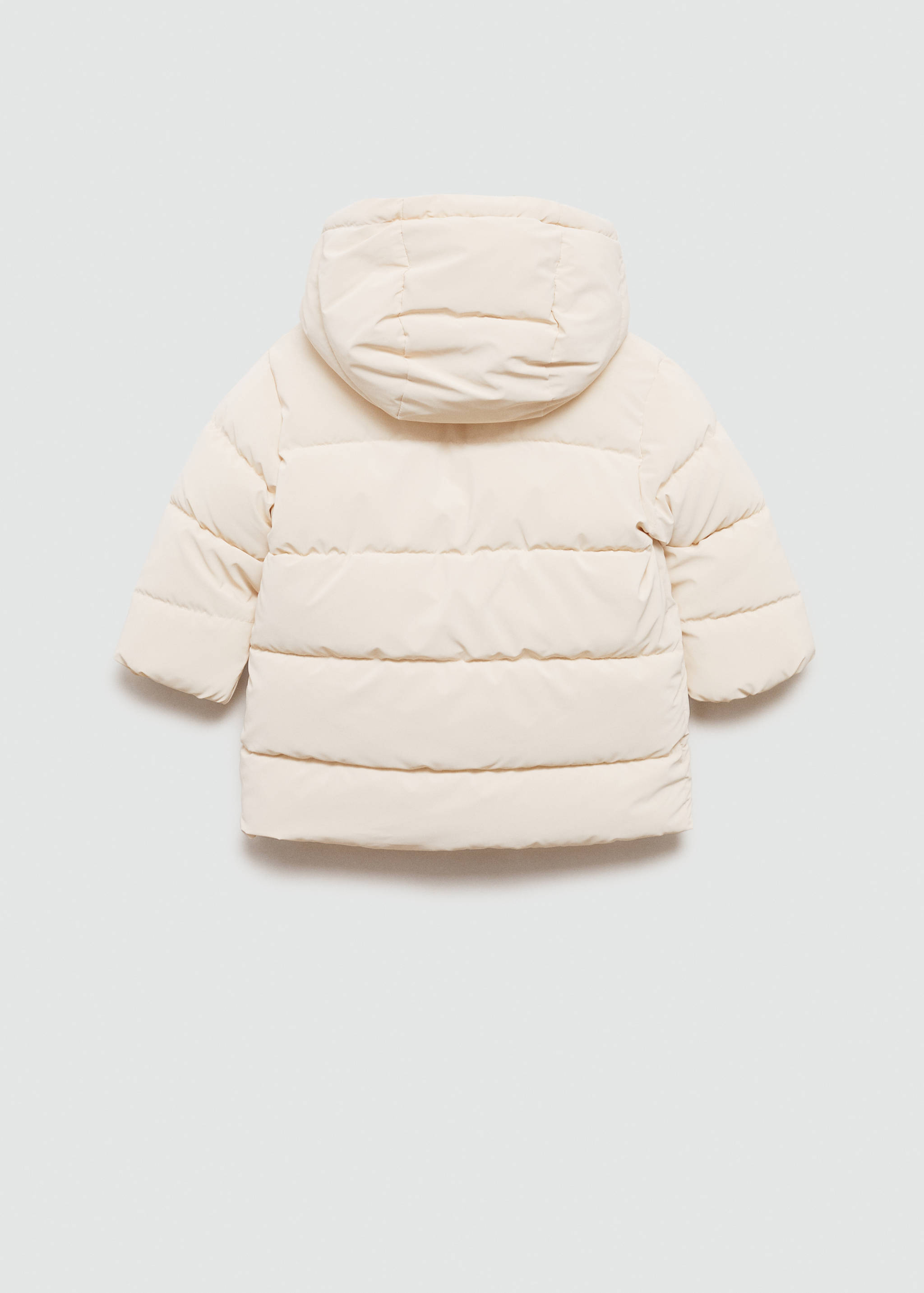 Padded anorak with shearling lining - Reverse of the article