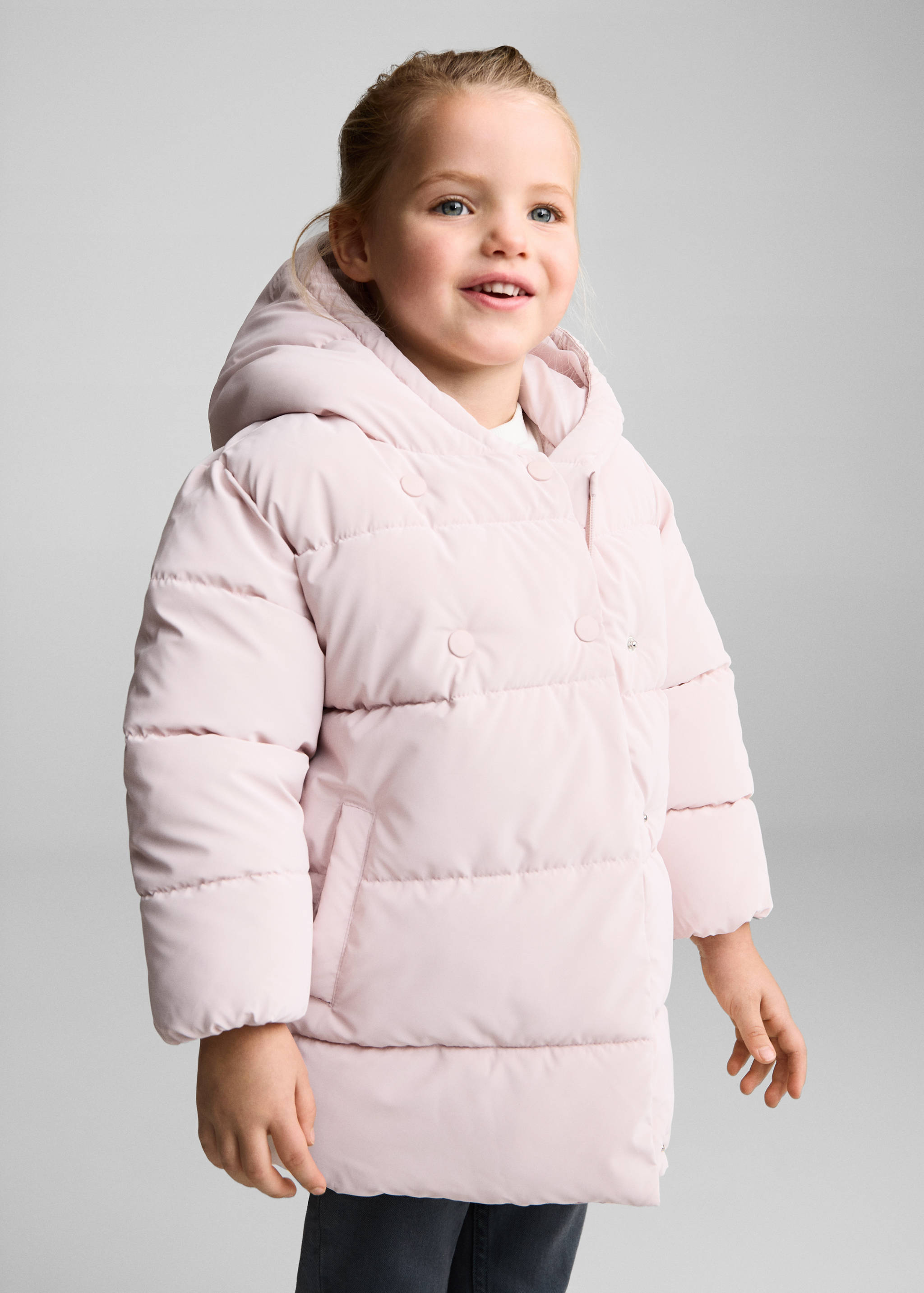 Padded anorak with shearling lining - Medium plane