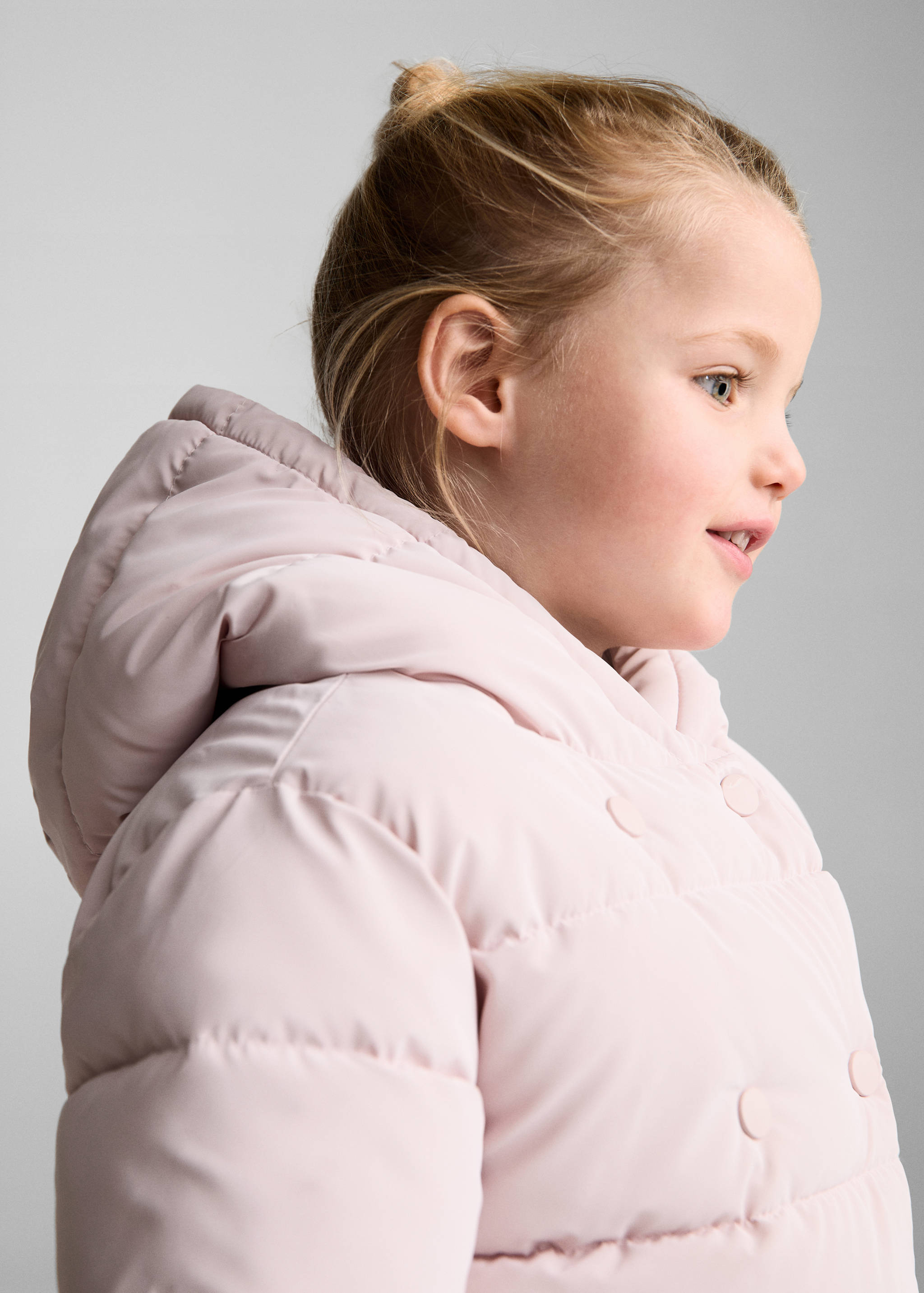 Padded anorak with shearling lining - Details of the article 1