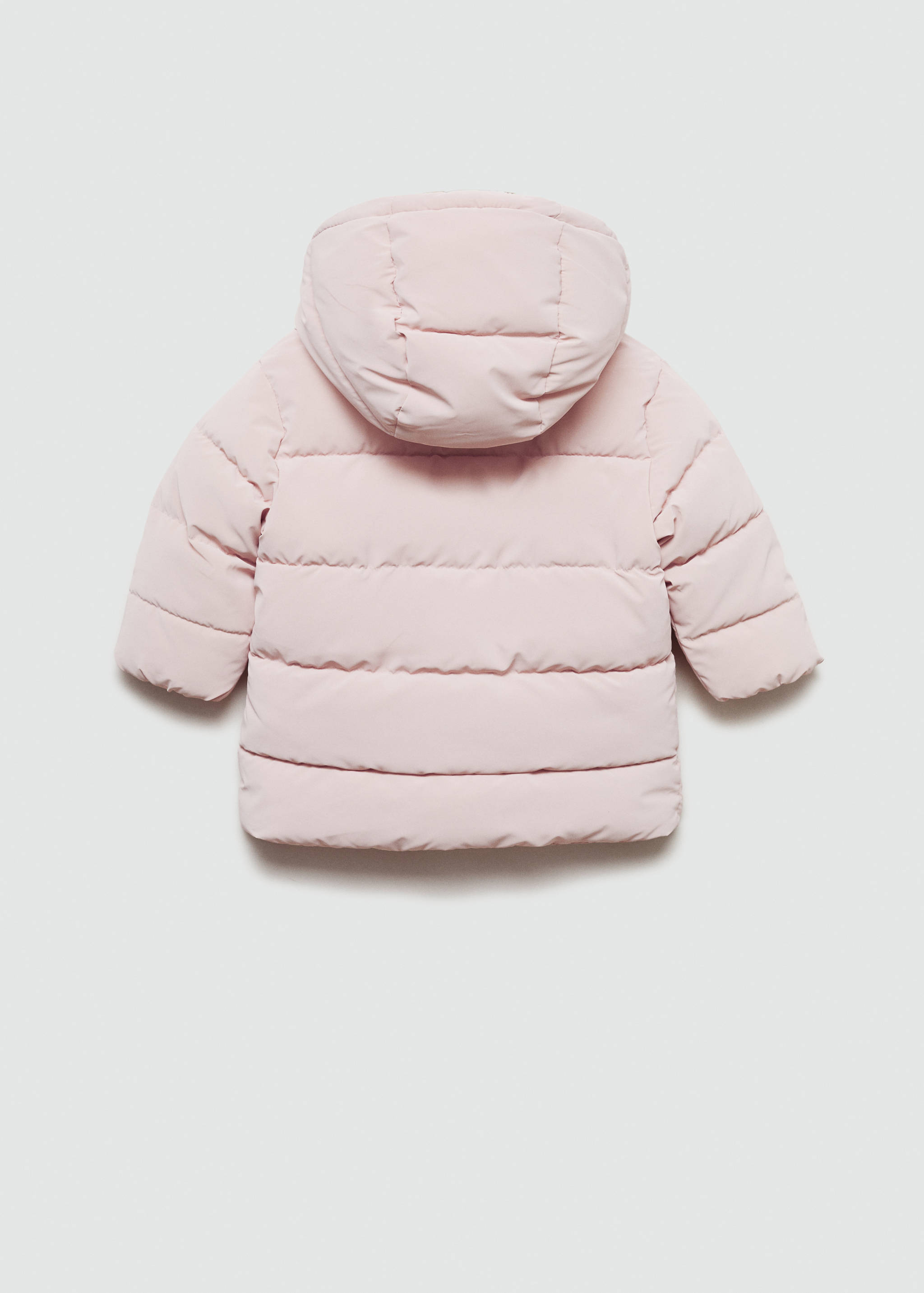 Padded anorak with shearling lining - Reverse of the article