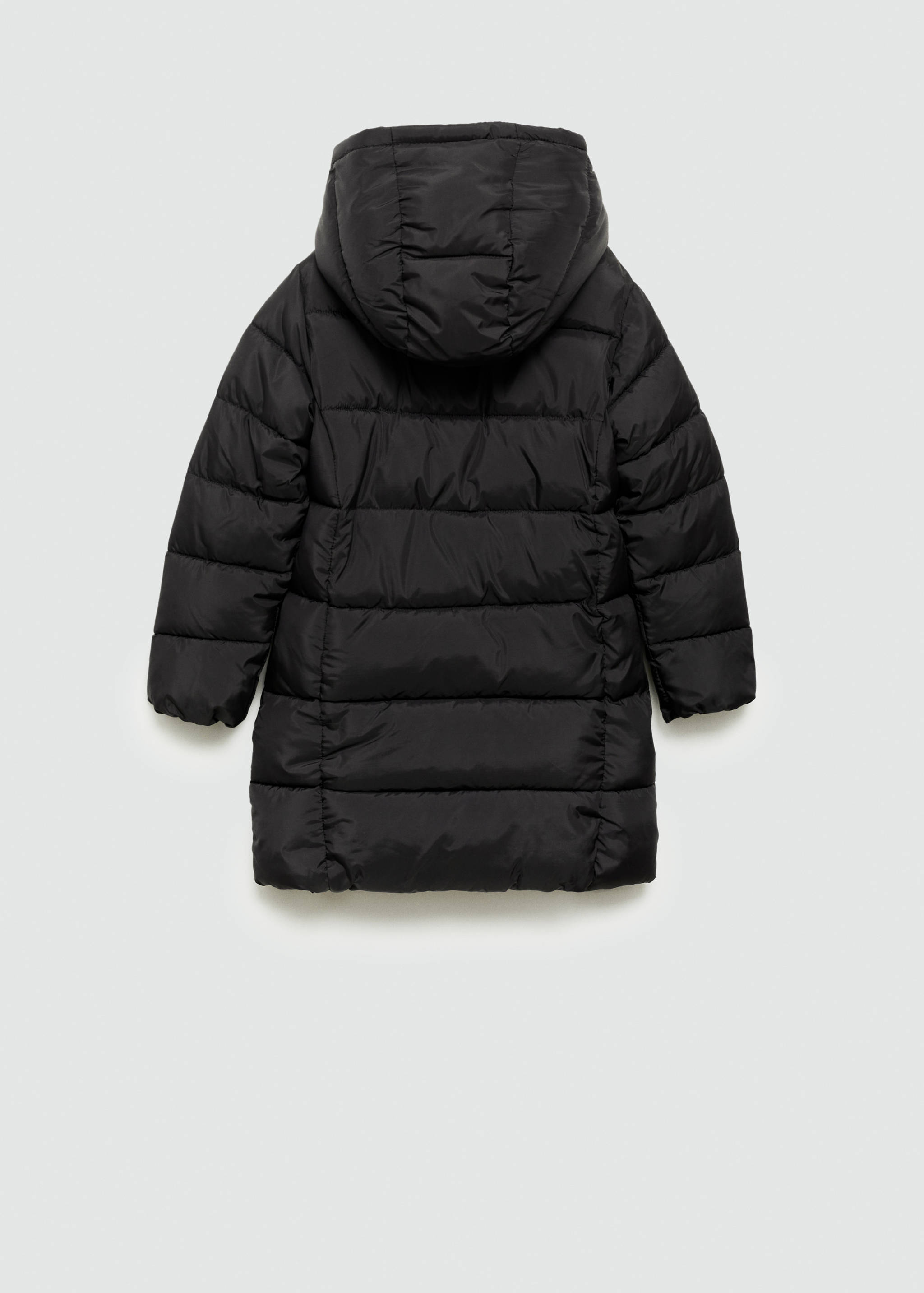 Hood puffer coat - Reverse of the article